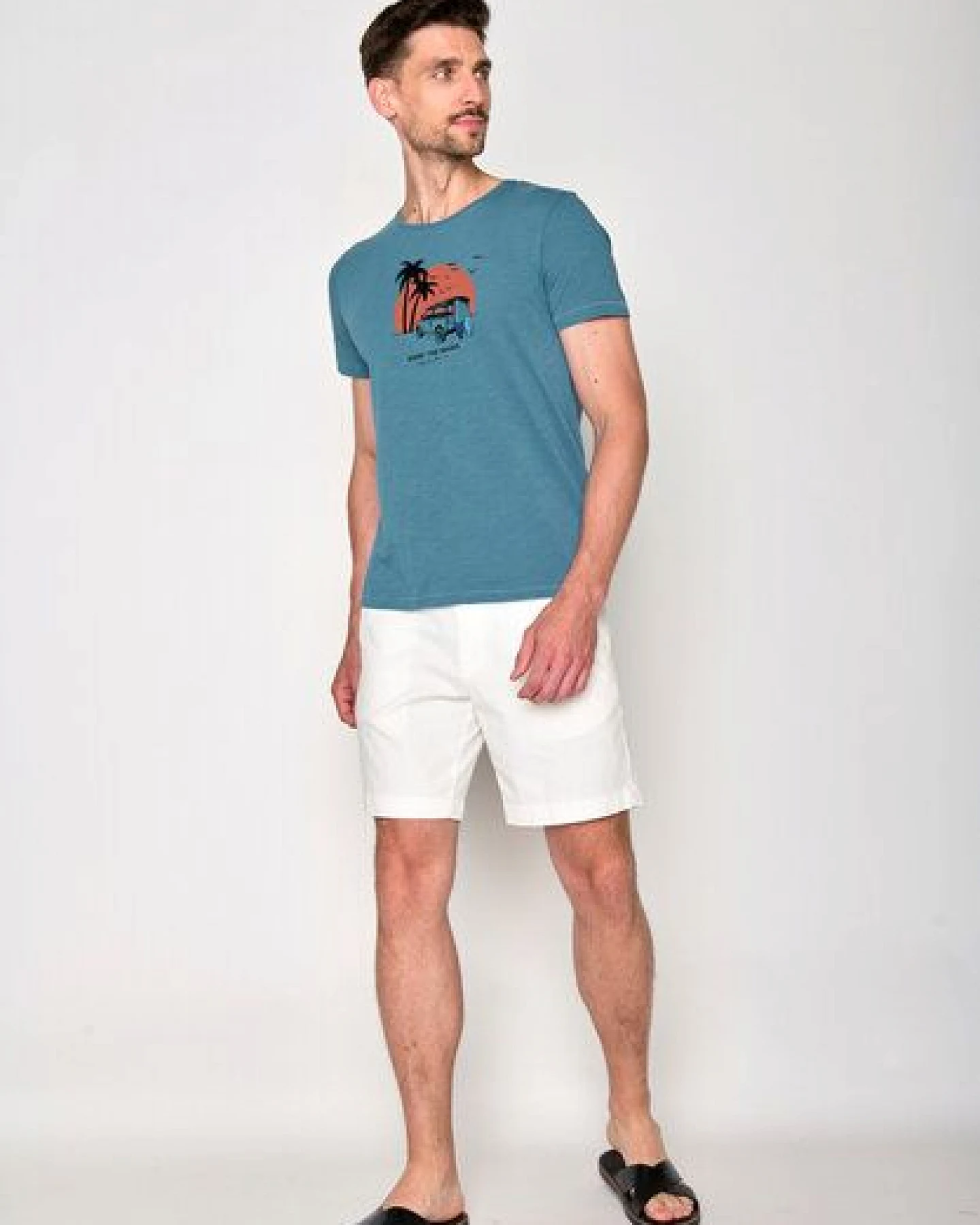 GREENBOMB Nature Car Surf Spice - Sportliches T-Shirt aus Bio-Baumwolle / hochwertiger Print / GOTS / Fair & Vegan – Ansicht 2