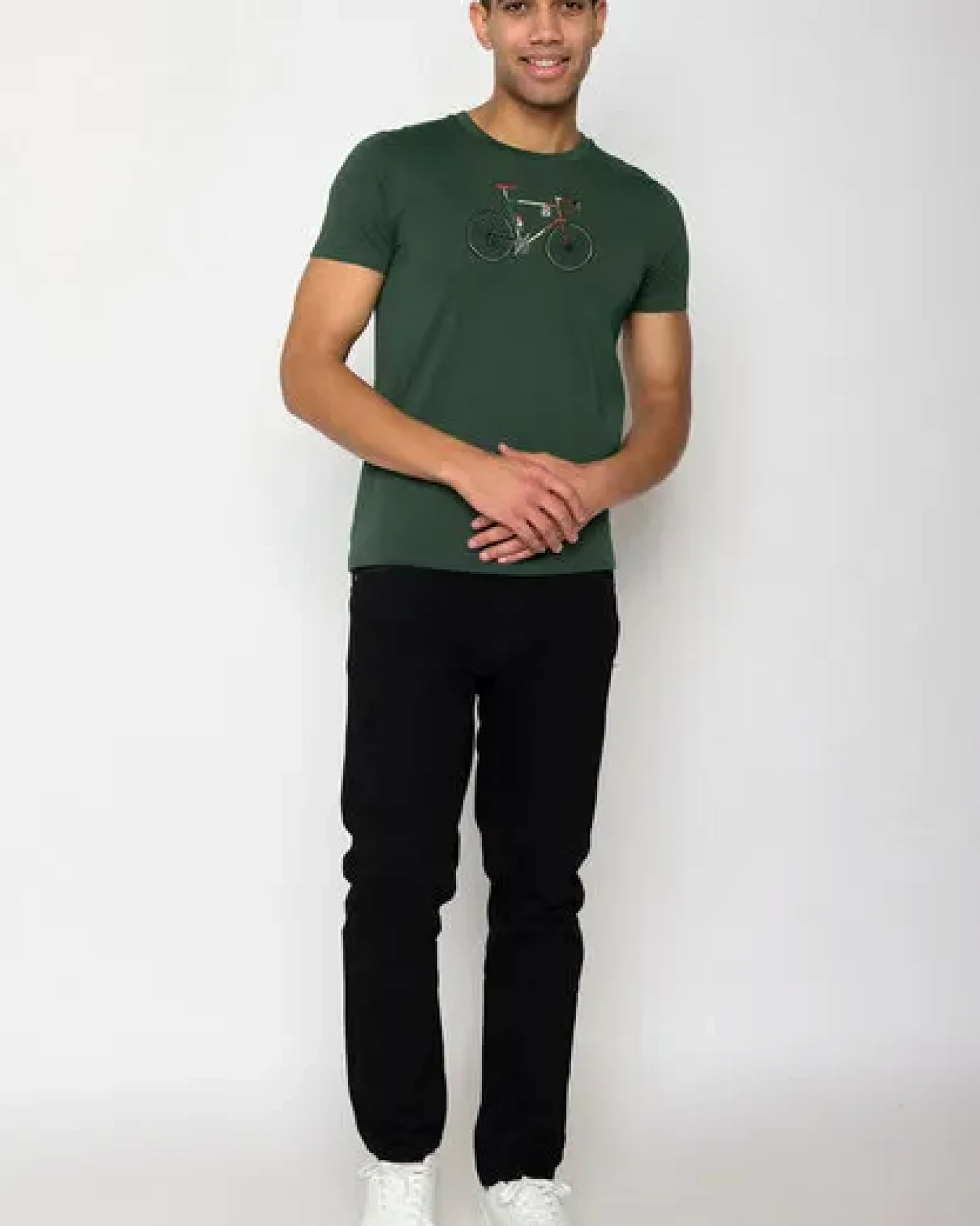 GREENBOMB Bike Enzo Guide - Sportliches T-Shirt aus Bio-Baumwolle / hochwertiger Print / GOTS / Fair & Vegan – Ansicht 2