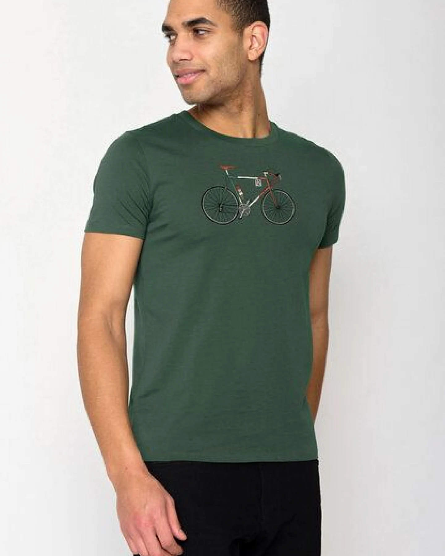 GREENBOMB Bike Enzo Guide - Sportliches T-Shirt aus Bio-Baumwolle / hochwertiger Print / GOTS / Fair & Vegan – Ansicht 3