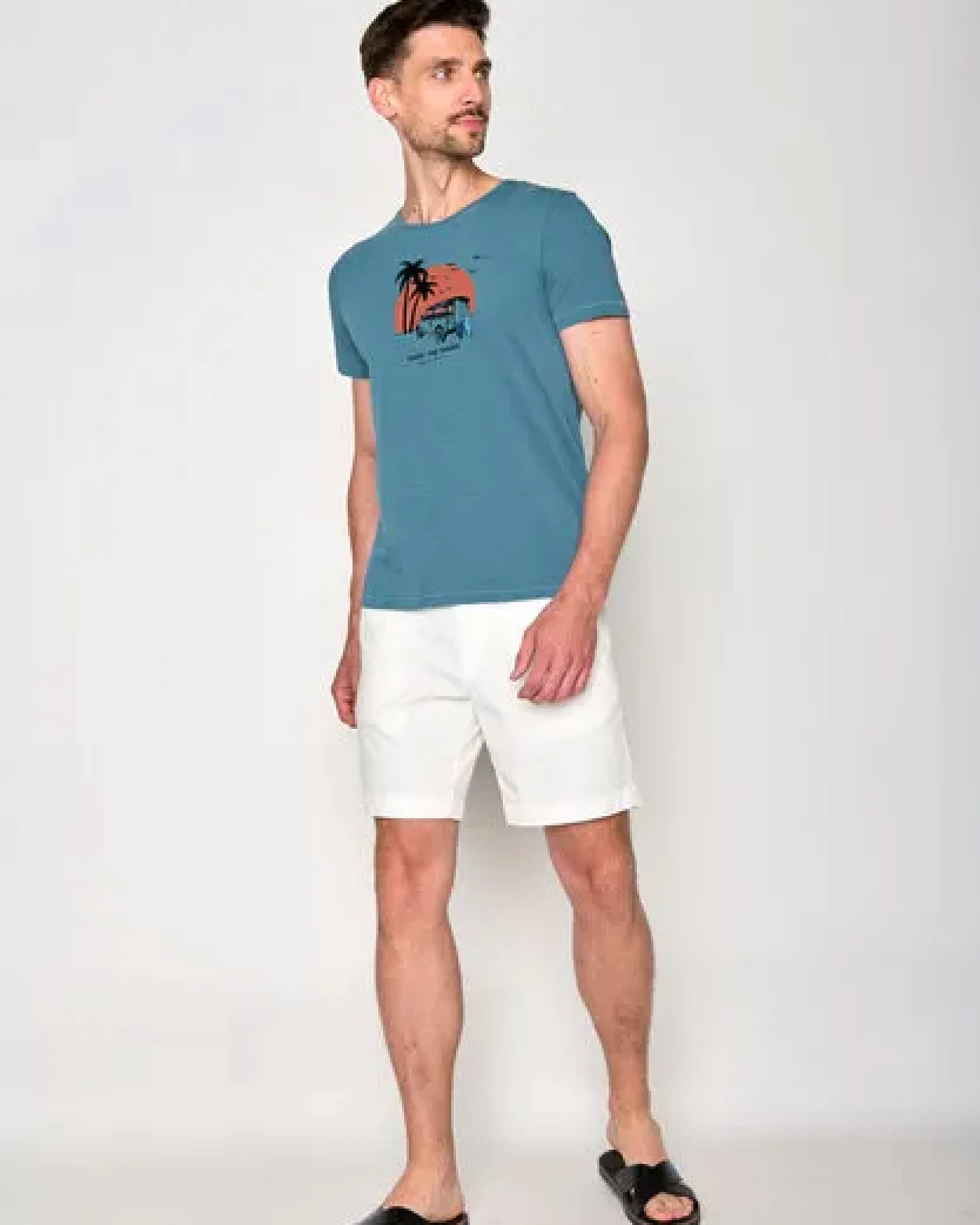 GREENBOMB Nature Car Surf Spice - Sportliches T-Shirt aus Bio-Baumwolle / hochwertiger Print / GOTS / Fair & Vegan – Ansicht 2