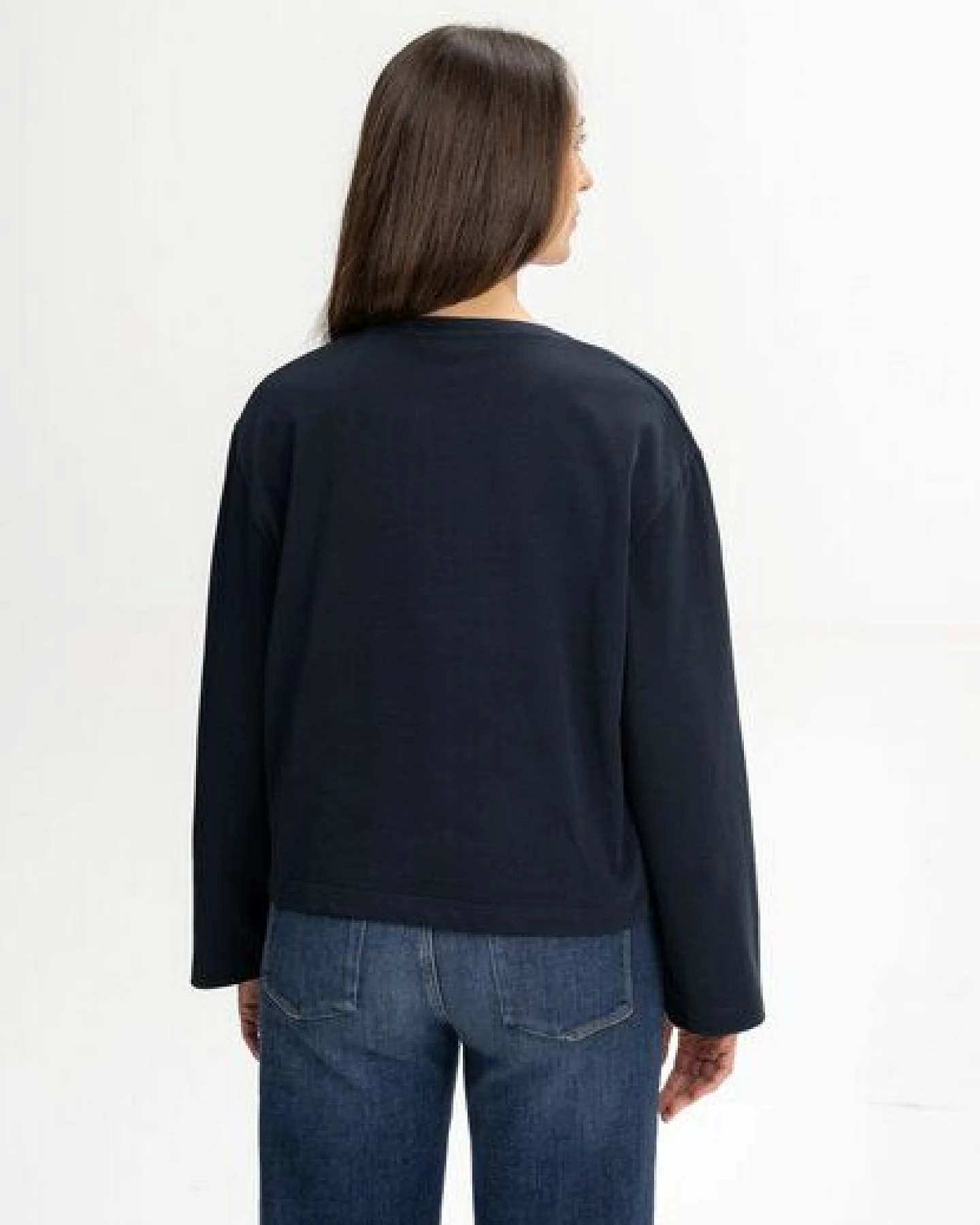 MELA Oversized Langarmshirt schwer Style SANGEETHA aus 100% Bio-Baumwolle – Ansicht 2