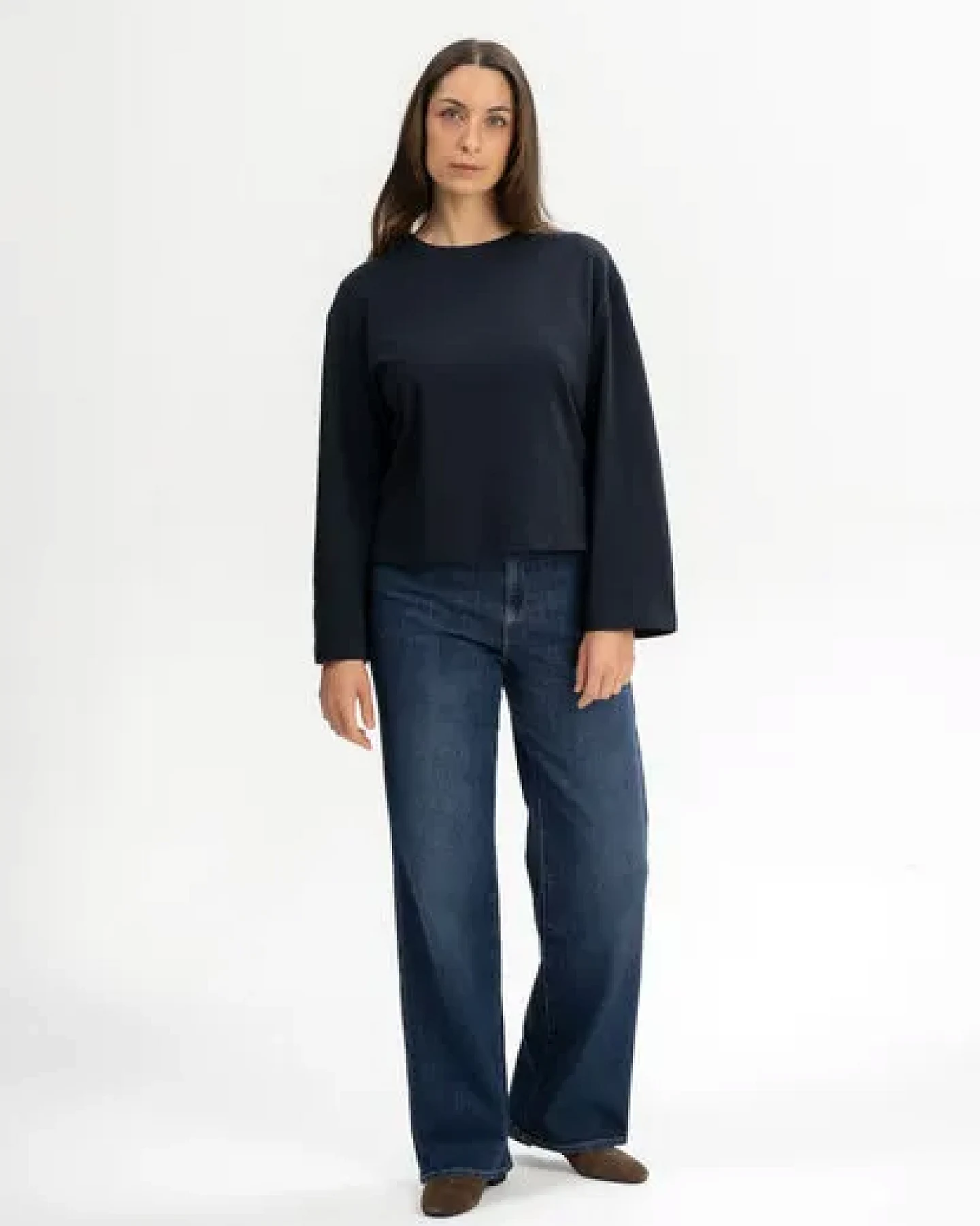 MELA Oversized Langarmshirt schwer Style SANGEETHA aus 100% Bio-Baumwolle – Ansicht 3