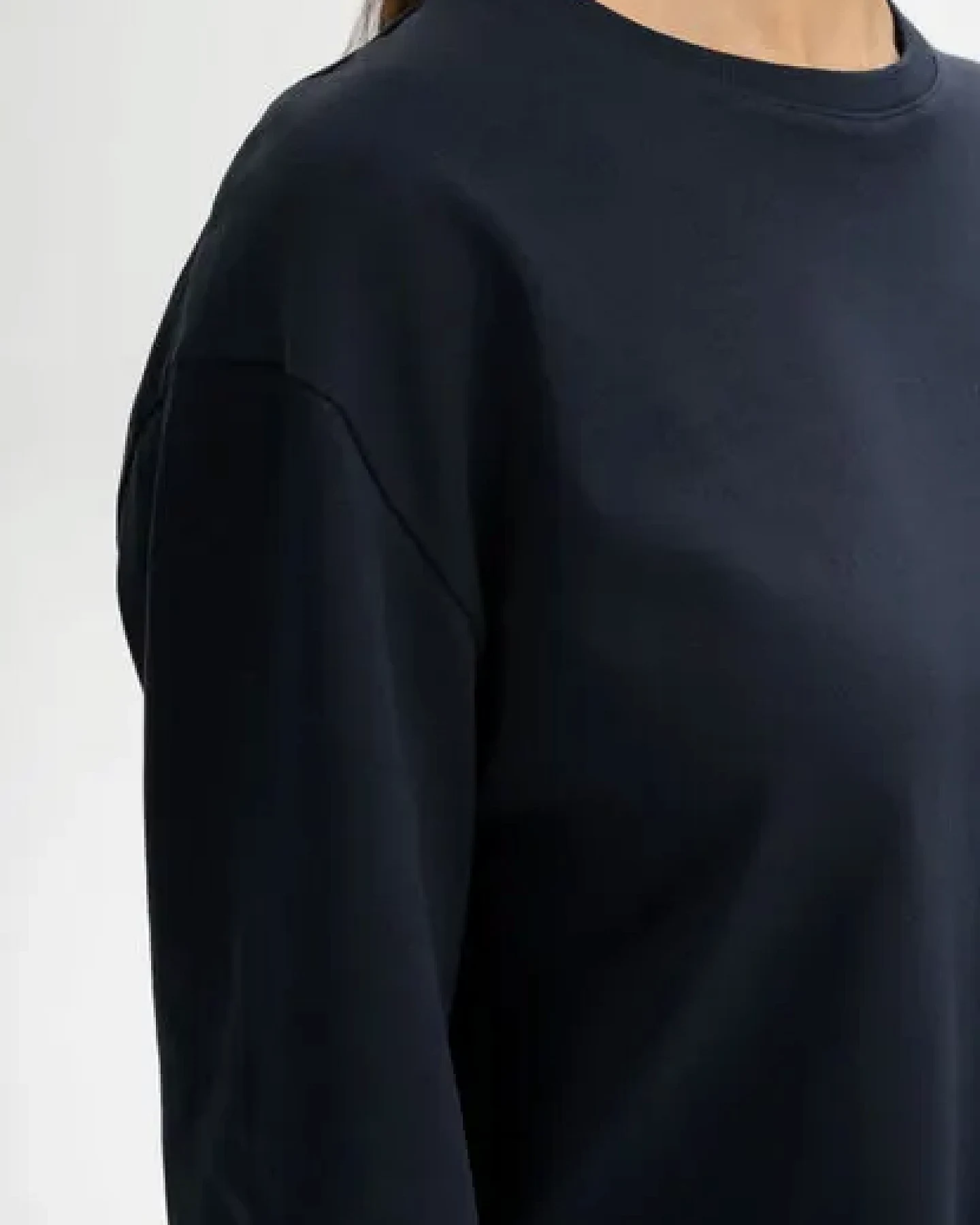 MELA Oversized Langarmshirt schwer Style SANGEETHA aus 100% Bio-Baumwolle – Ansicht 4