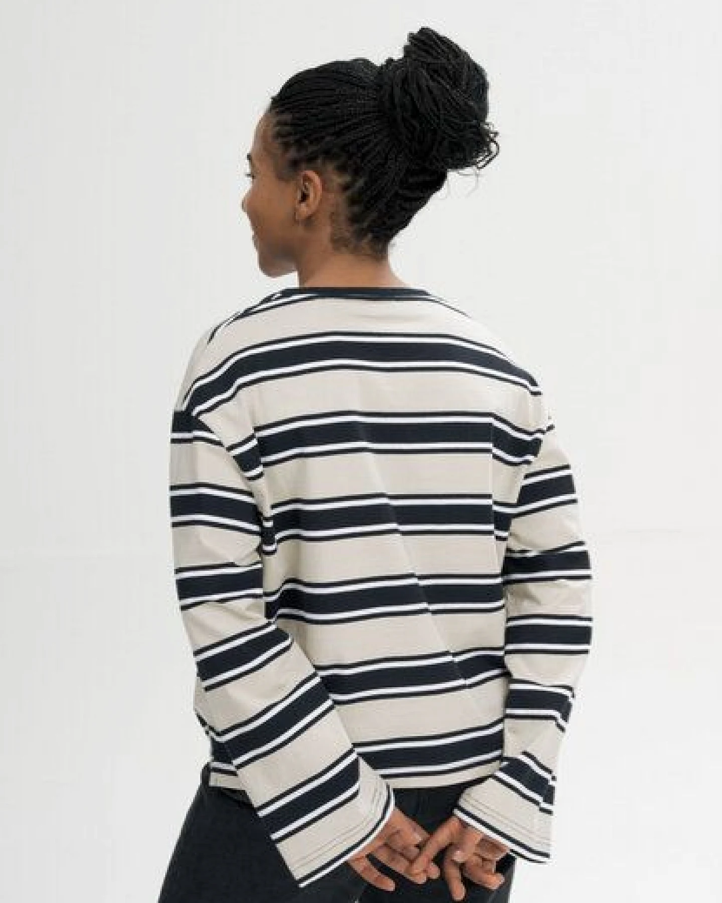 MELA Oversized Langarmshirt schwer Style SANGEETHA aus 100% Bio-Baumwolle – Ansicht 2