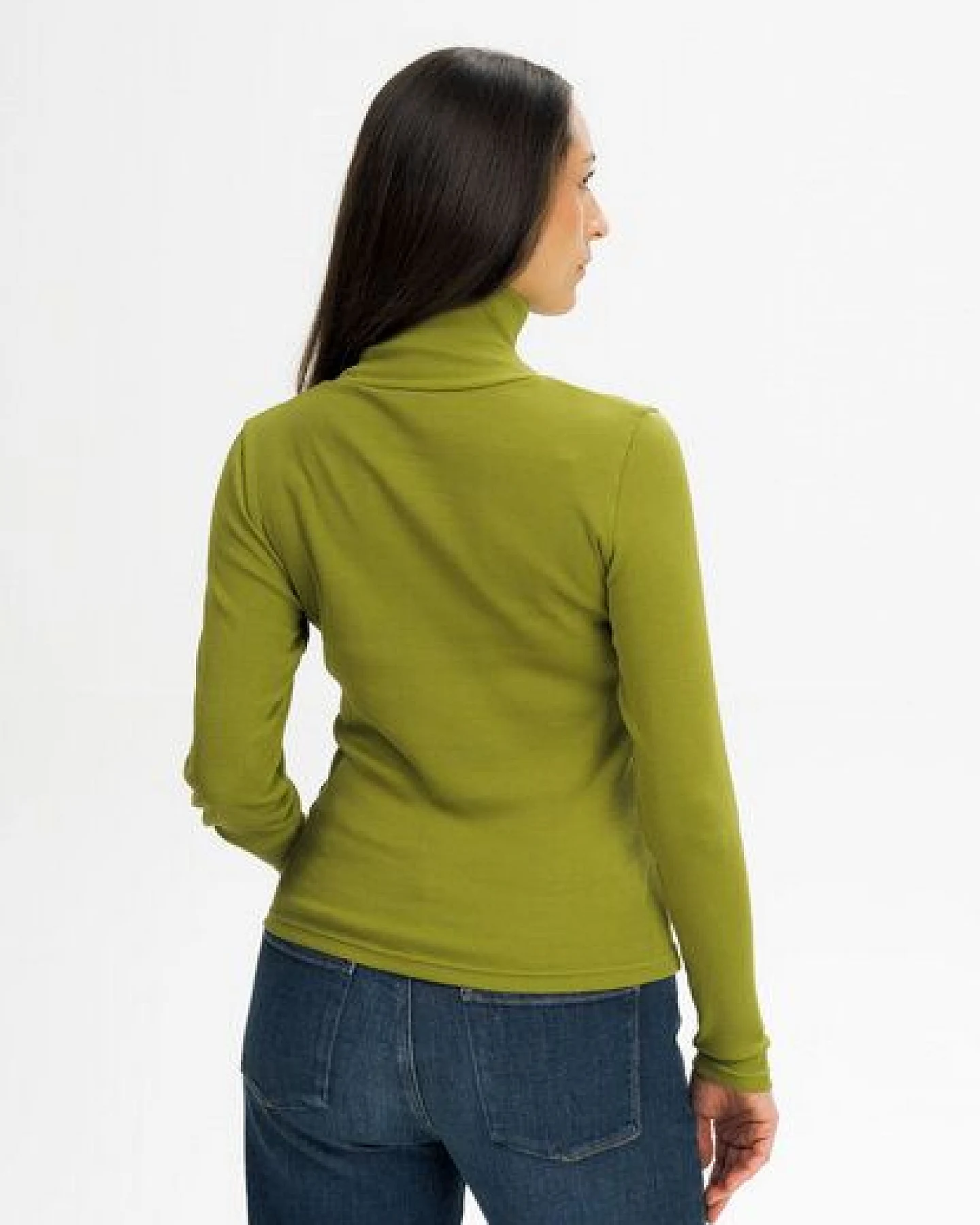 MELA Ripp Rollkragen Langarmshirt Style MUNLI aus 100% Bio-Baumwolle – Ansicht 2