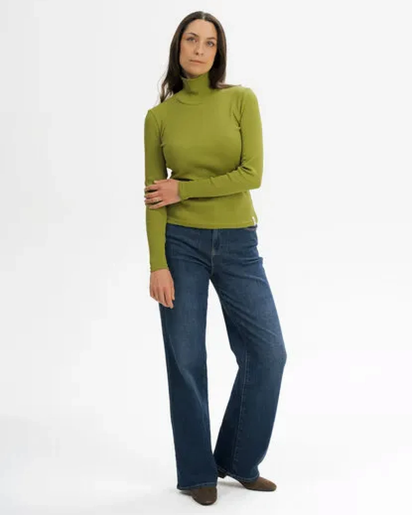 MELA Ripp Rollkragen Langarmshirt Style MUNLI aus 100% Bio-Baumwolle – Ansicht 3