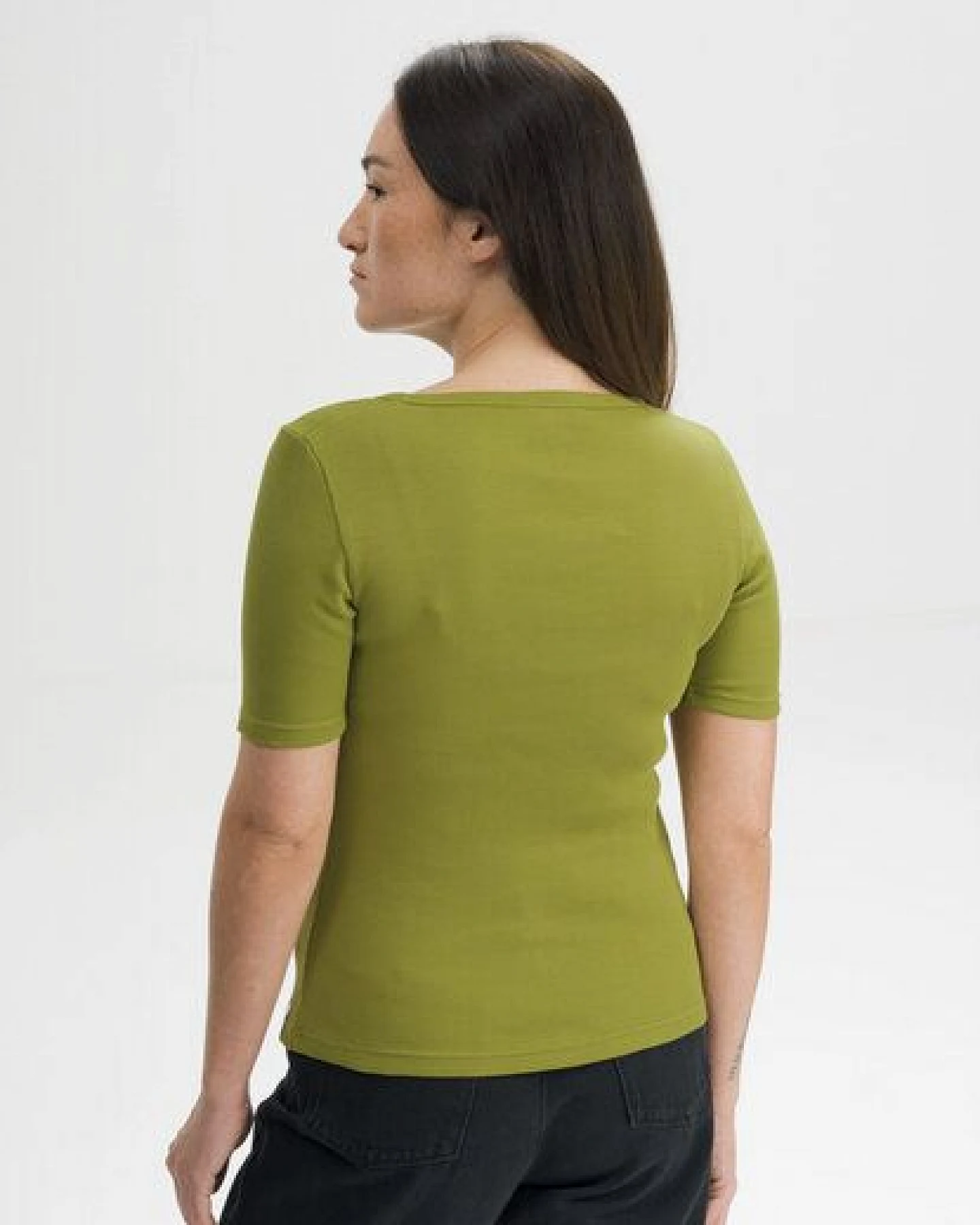 MELA Ripp T-Shirt Style JASLEEN aus 100% Bio-Baumwolle – Ansicht 2