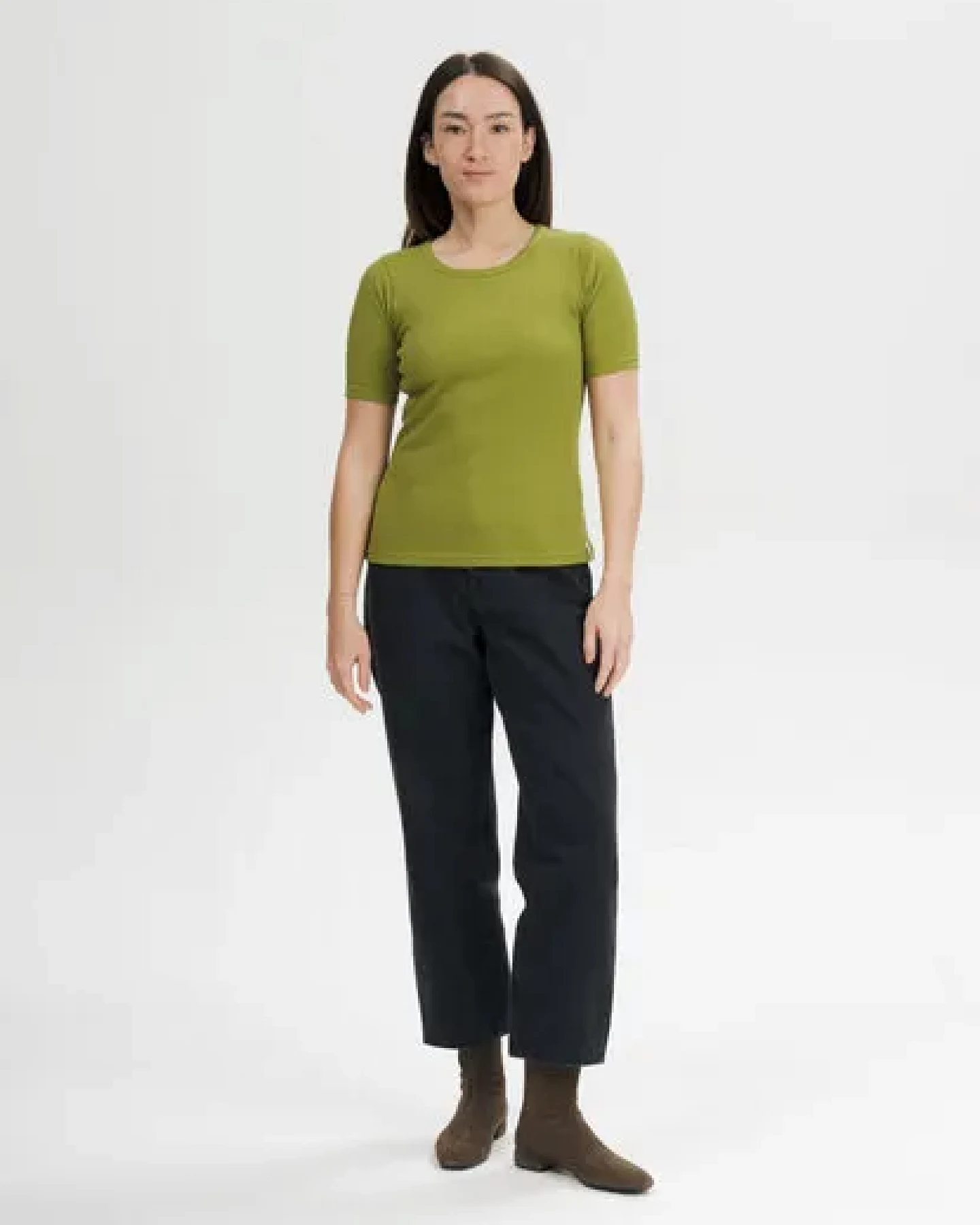MELA Ripp T-Shirt Style JASLEEN aus 100% Bio-Baumwolle – Ansicht 3