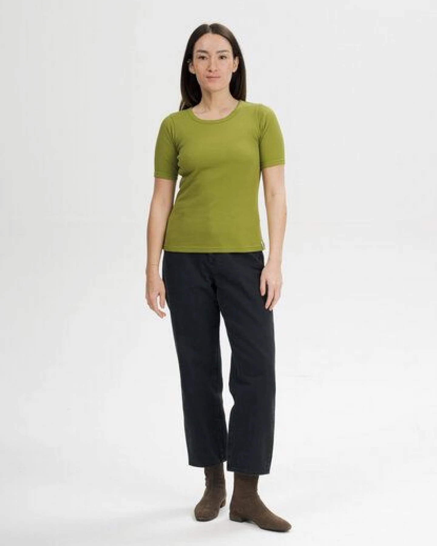 MELA Ripp T-Shirt Style JASLEEN aus 100% Bio-Baumwolle – Ansicht 3