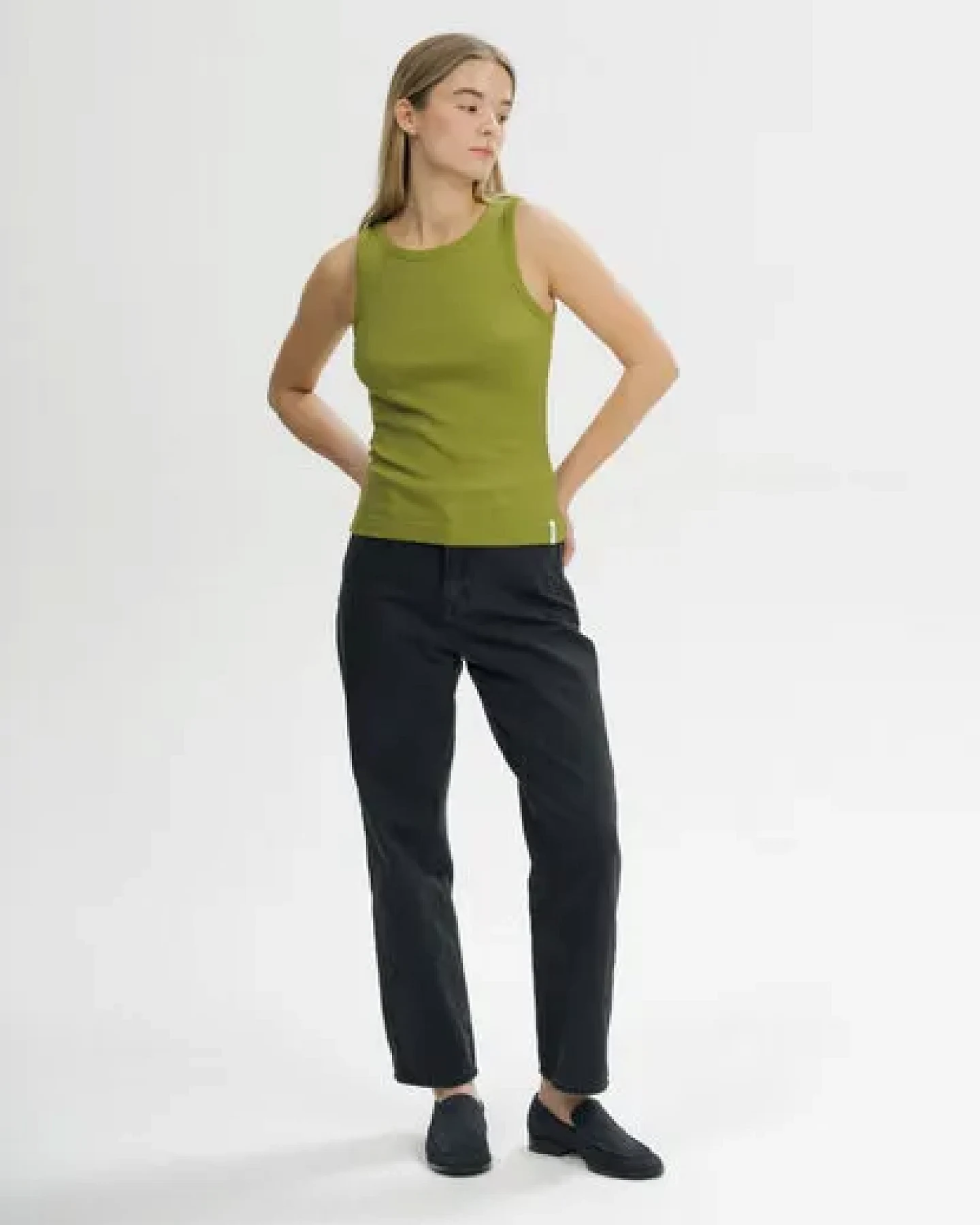 MELA Ripp Tanktop Style DRISNA aus 100% Bio-Baumwolle – Ansicht 3