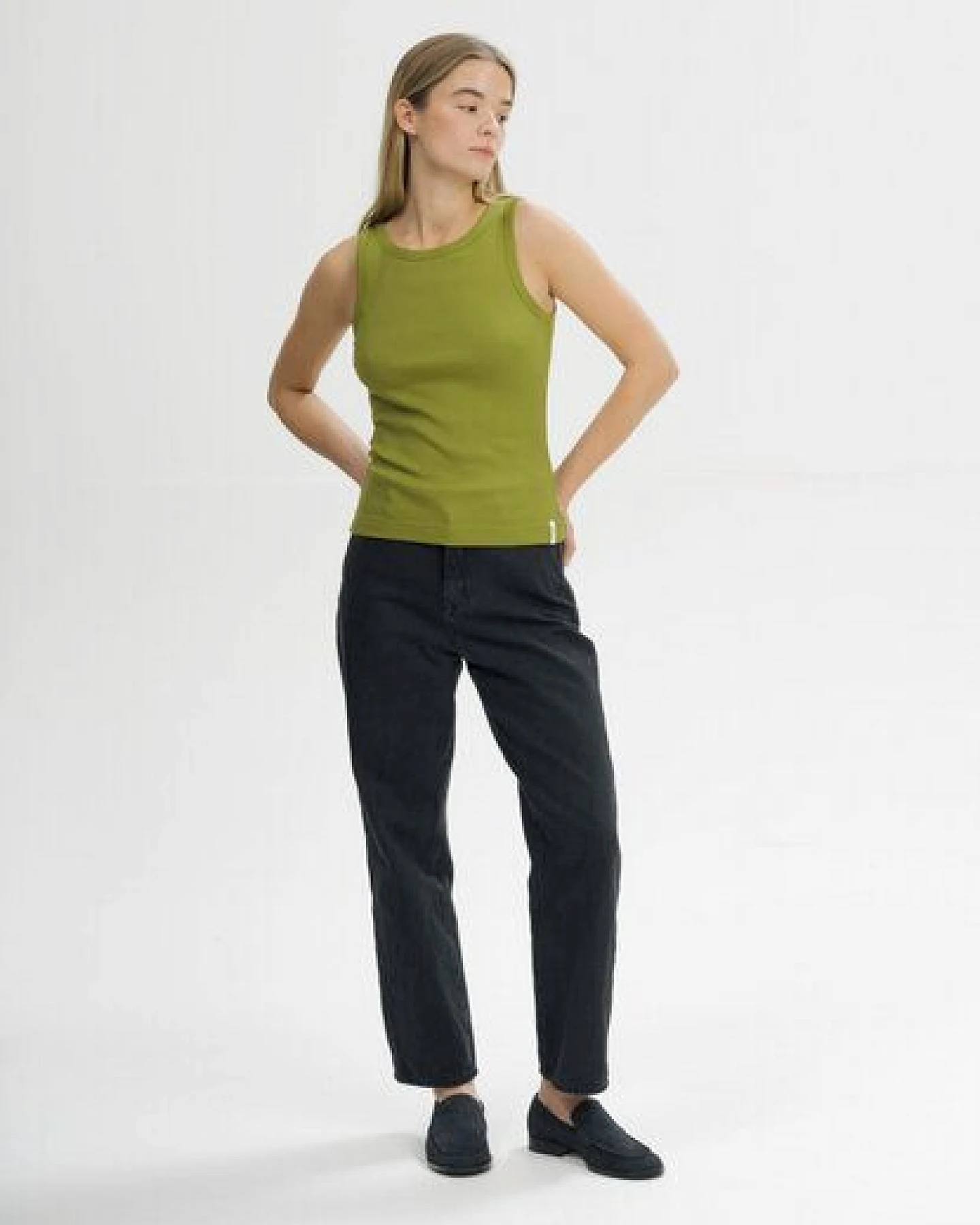 MELA Ripp Tanktop Style DRISNA aus 100% Bio-Baumwolle – Ansicht 3