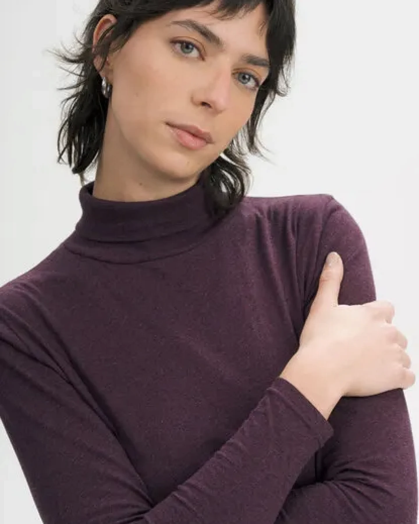 MELA Turtleneck Shirt Style ANCHAL aus 100% Bio-Baumwolle – Ansicht 4