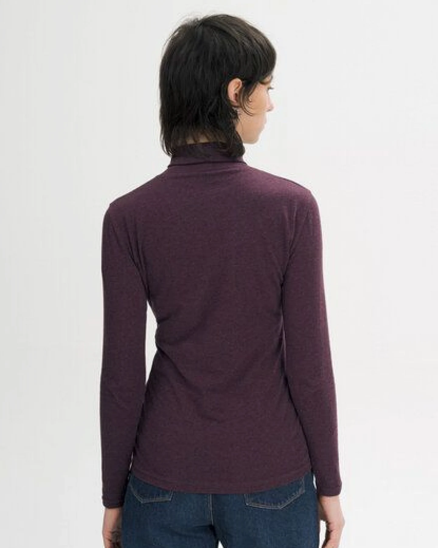 MELA Turtleneck Shirt Style ANCHAL aus 100% Bio-Baumwolle – Ansicht 2