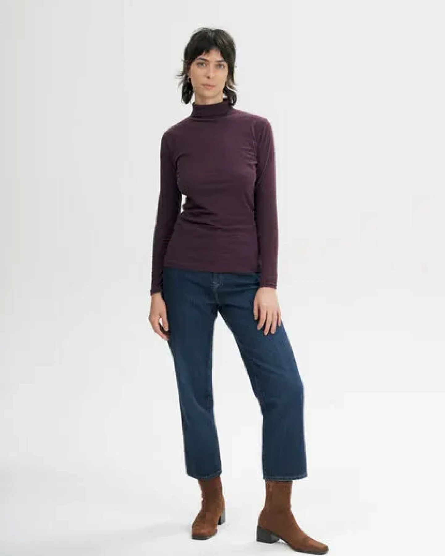 MELA Turtleneck Shirt Style ANCHAL aus 100% Bio-Baumwolle – Ansicht 3