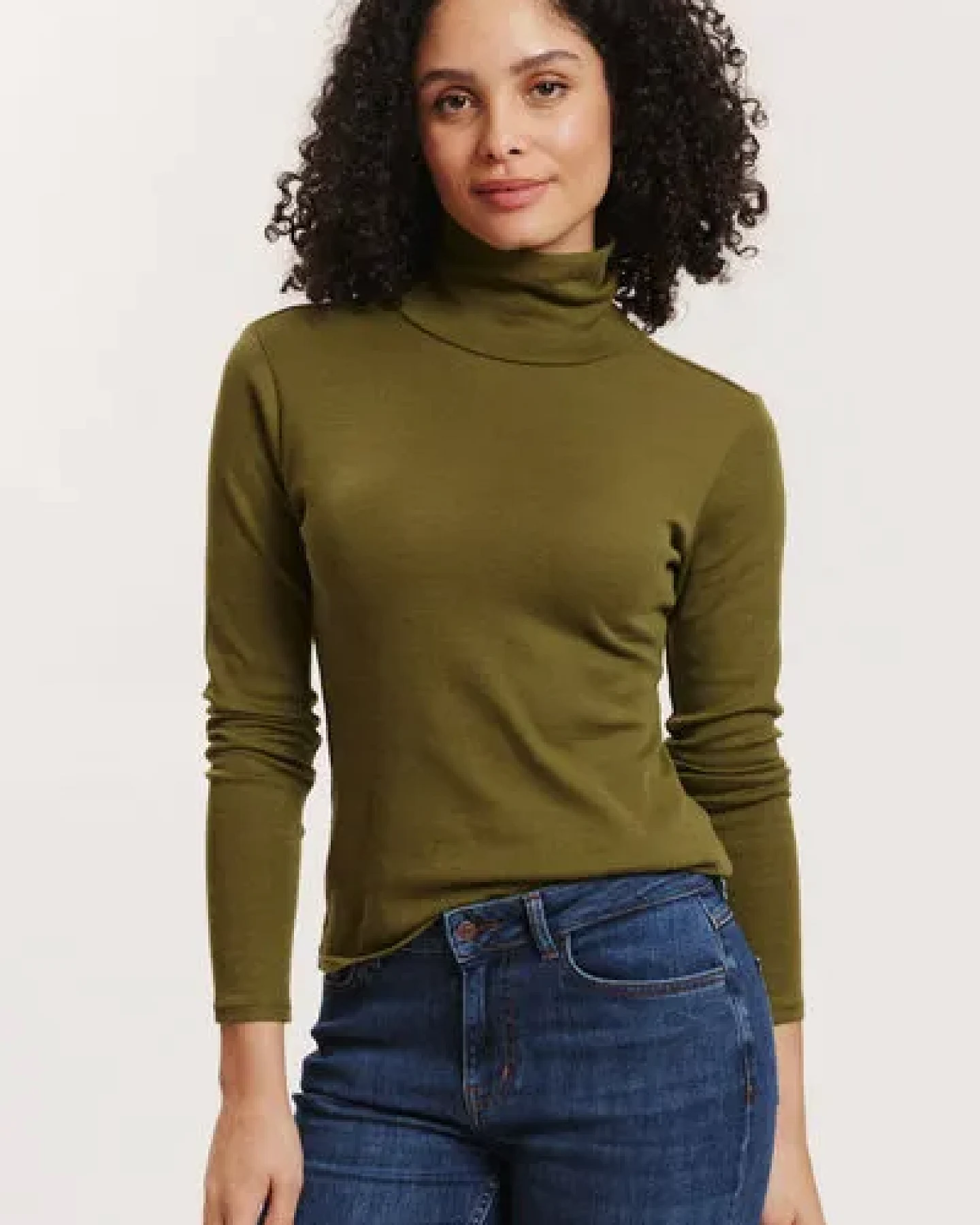 TRANQUILLO Longsleeve Marryy aus Wolle-Baumwolle-Jersey – Ansicht 2