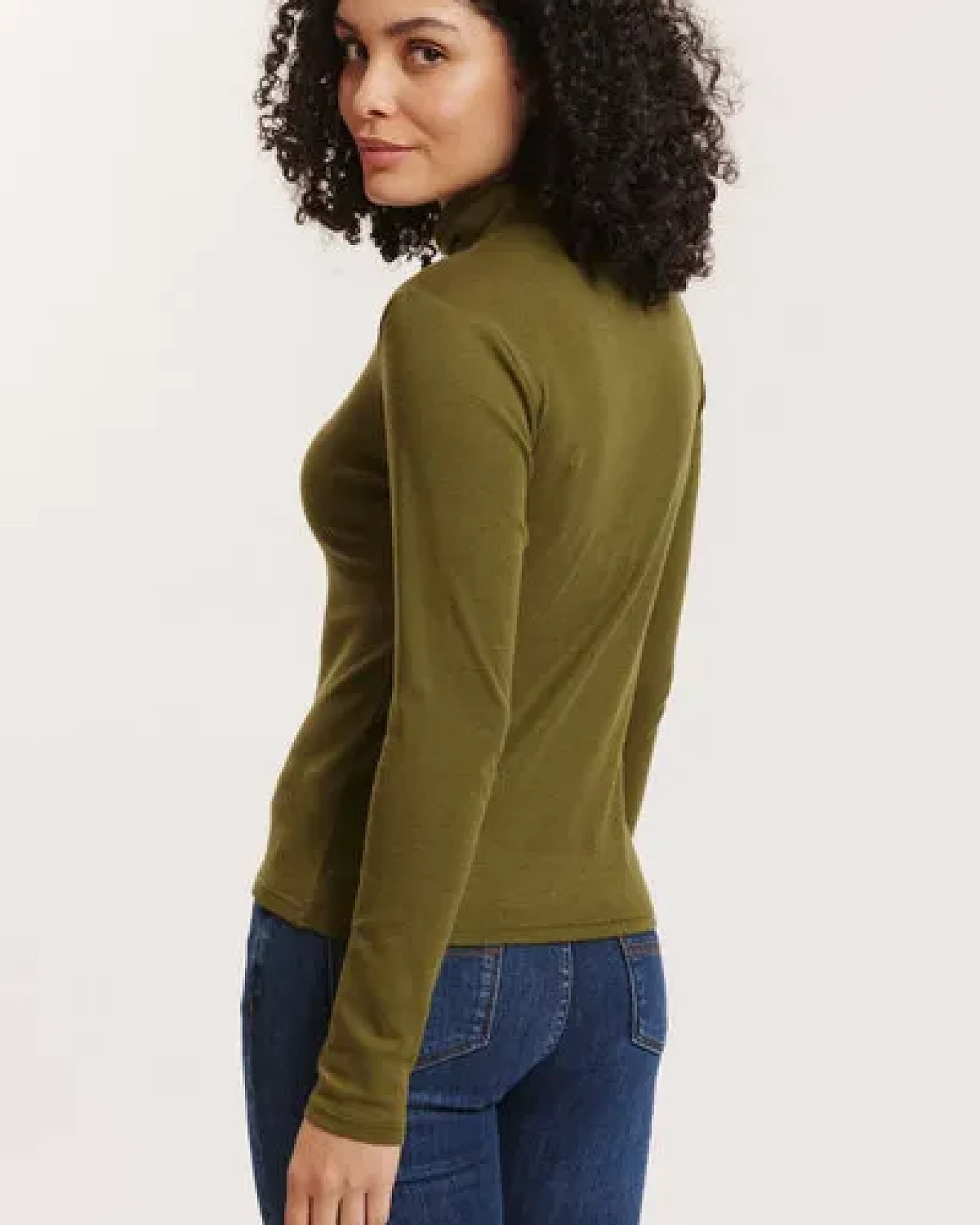 TRANQUILLO Longsleeve Marryy aus Wolle-Baumwolle-Jersey – Ansicht 3