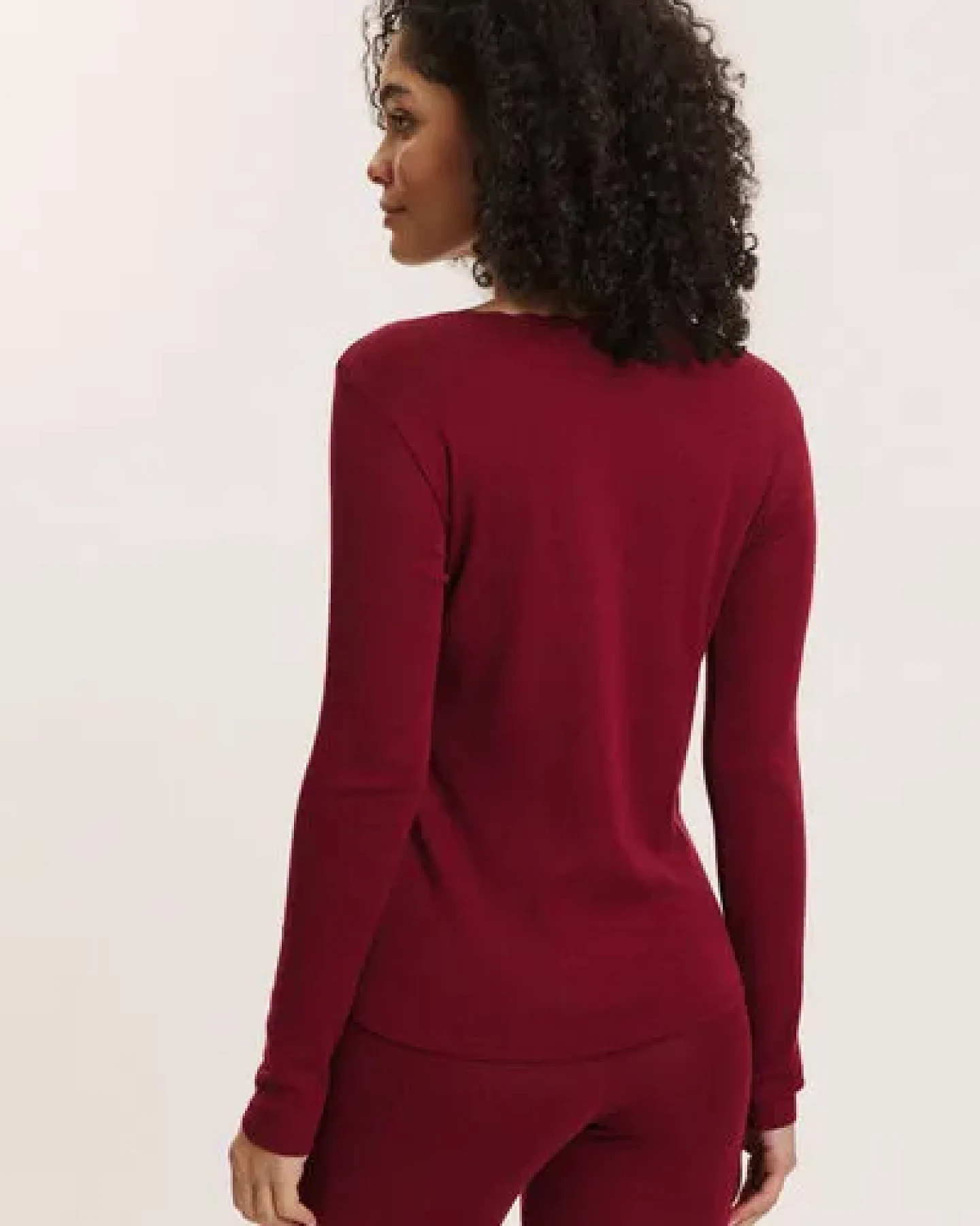 TRANQUILLO Longsleeve Noemiee aus Wolle-Baumwolle-Jersey – Ansicht 2