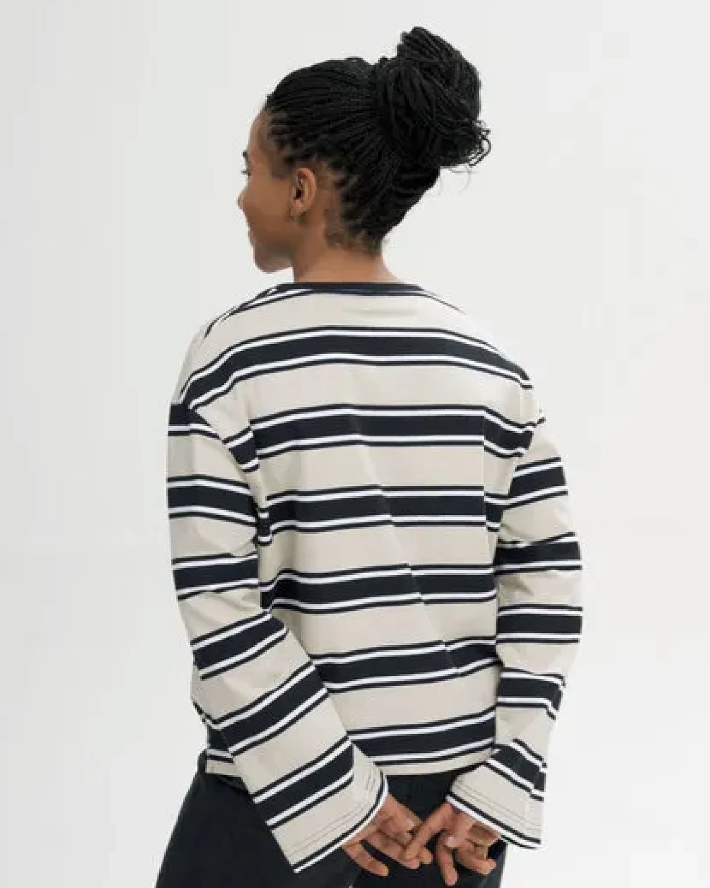 MELA Oversized Langarmshirt schwer Style SANGEETHA aus 100% Bio-Baumwolle – Ansicht 2