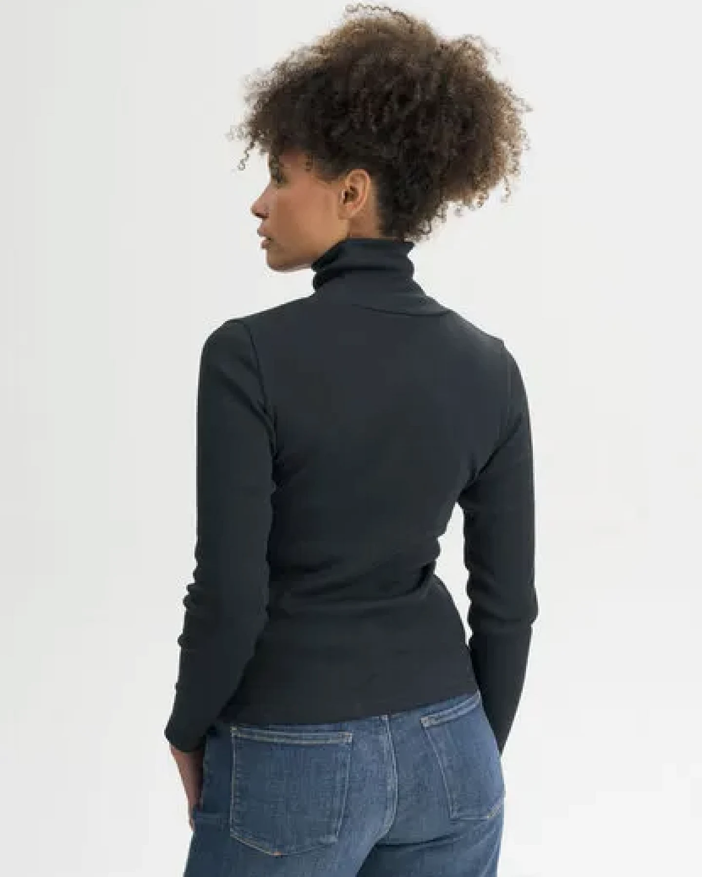 MELA Ripp Rollkragen Langarmshirt Style MUNLI aus 100% Bio-Baumwolle – Ansicht 2