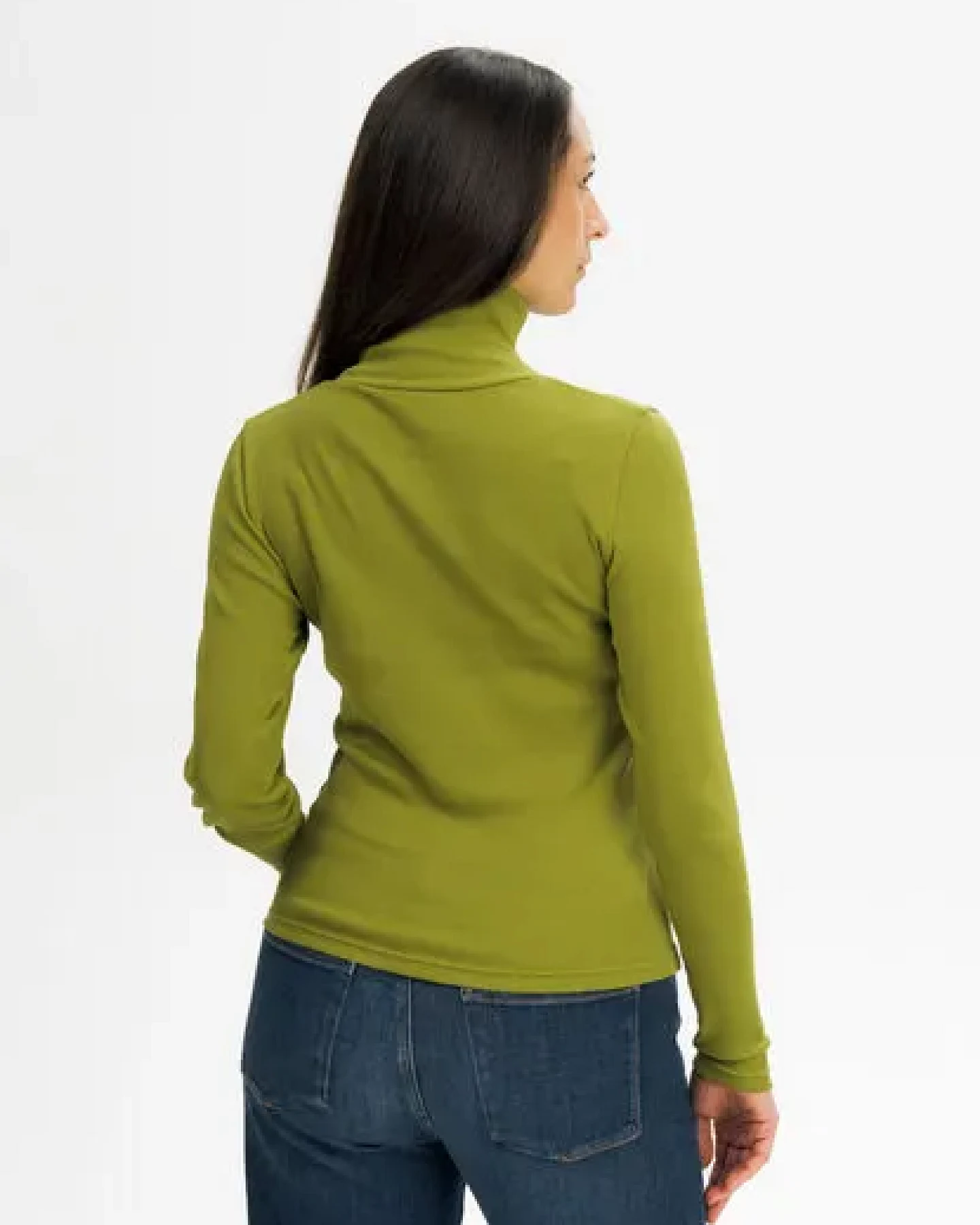 MELA Ripp Rollkragen Langarmshirt Style MUNLI aus 100% Bio-Baumwolle – Ansicht 2