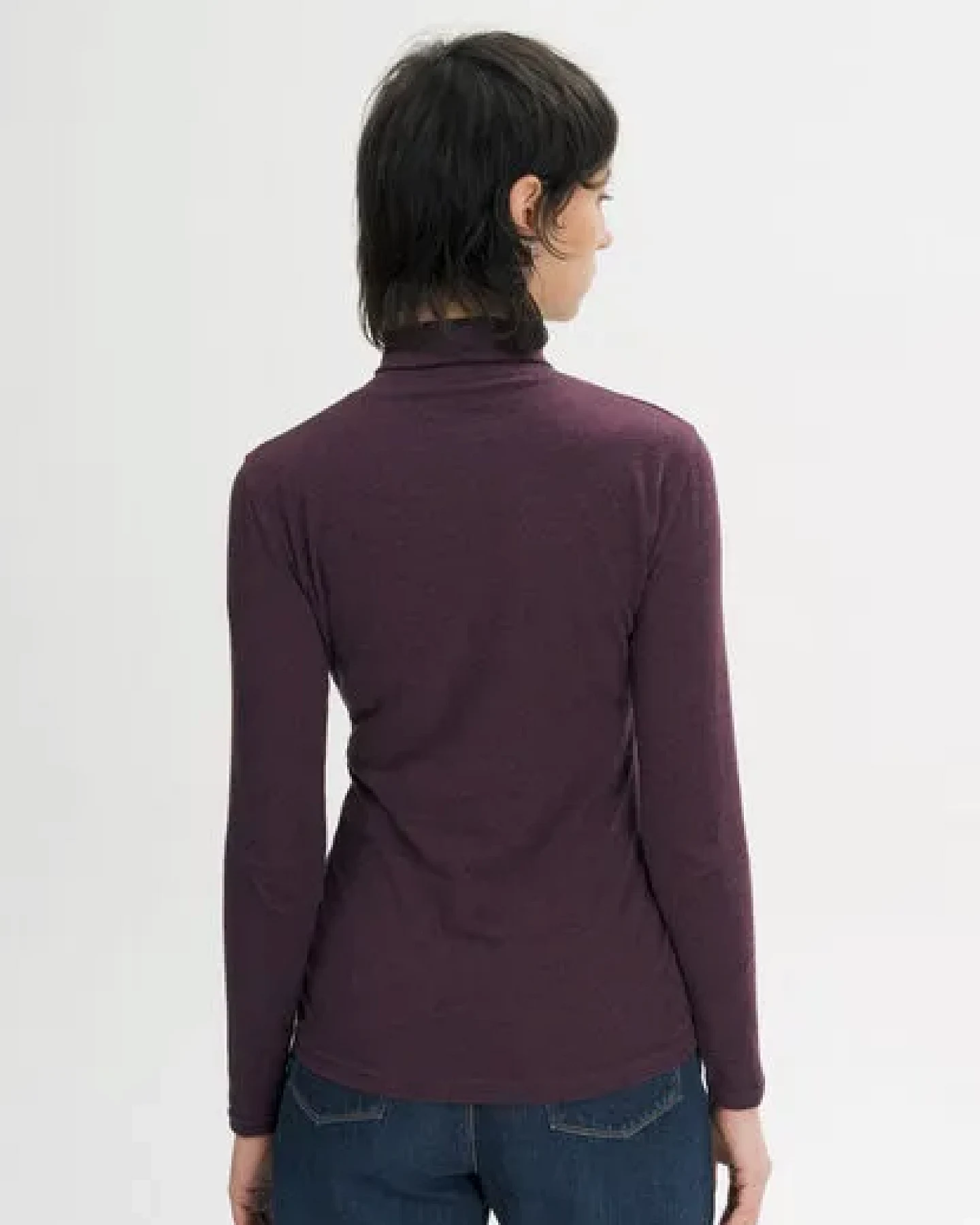 MELA Turtleneck Shirt Style ANCHAL aus 100% Bio-Baumwolle – Ansicht 2