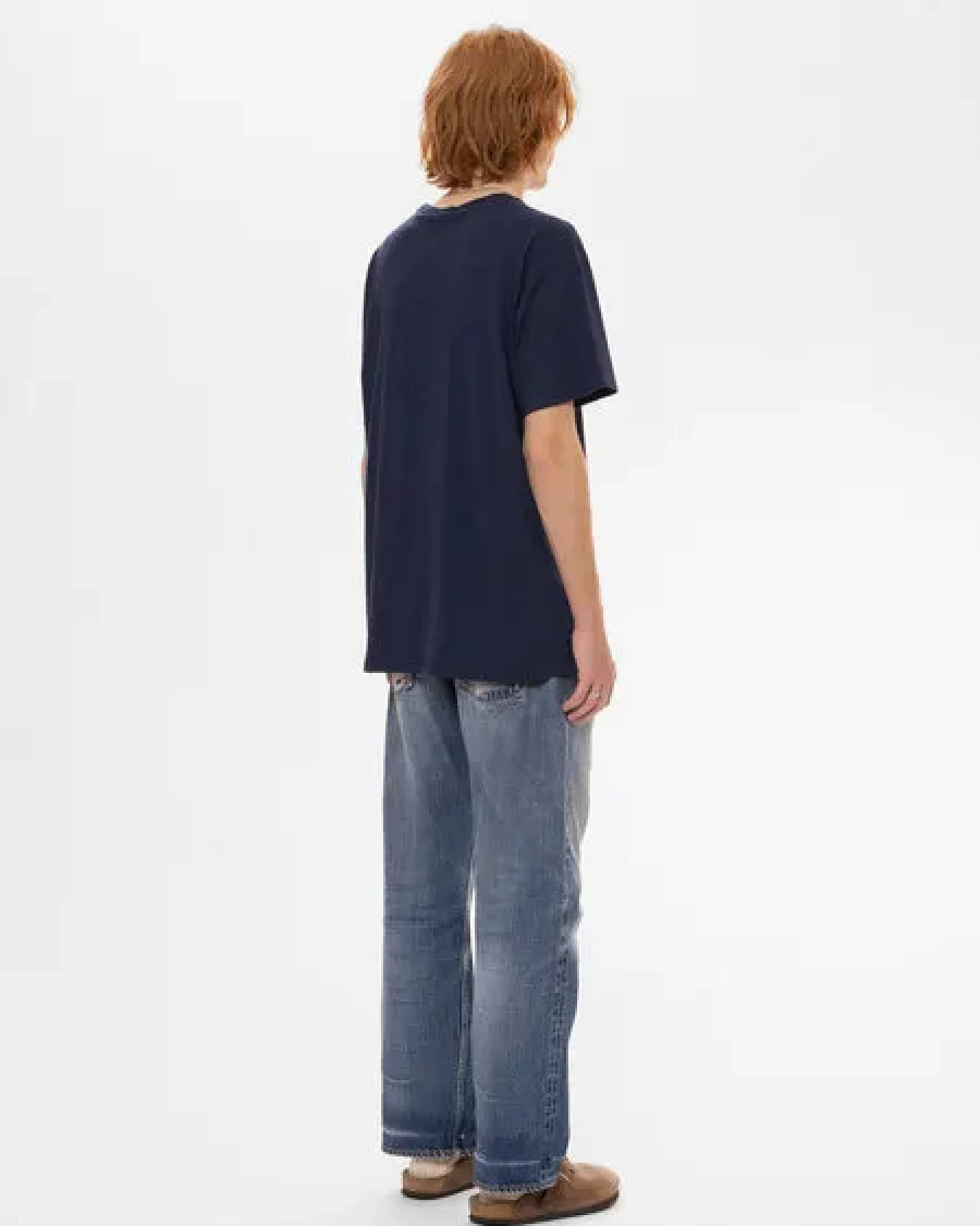 Nudie Jeans Herren T-Shirt aus Bio-Baumwolle "Roffe" – Ansicht 2