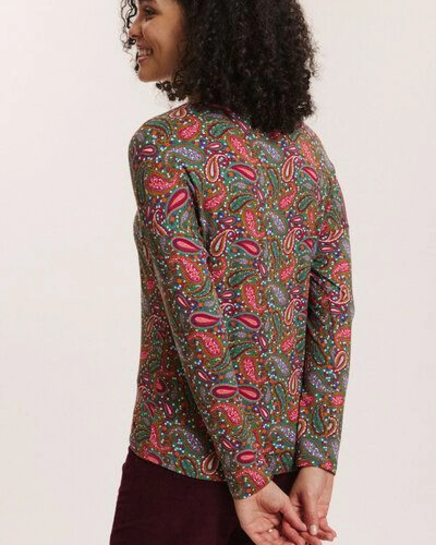 TRANQUILLO Basic-Shirt Felicee aus EcoVero Viskose – Ansicht 3