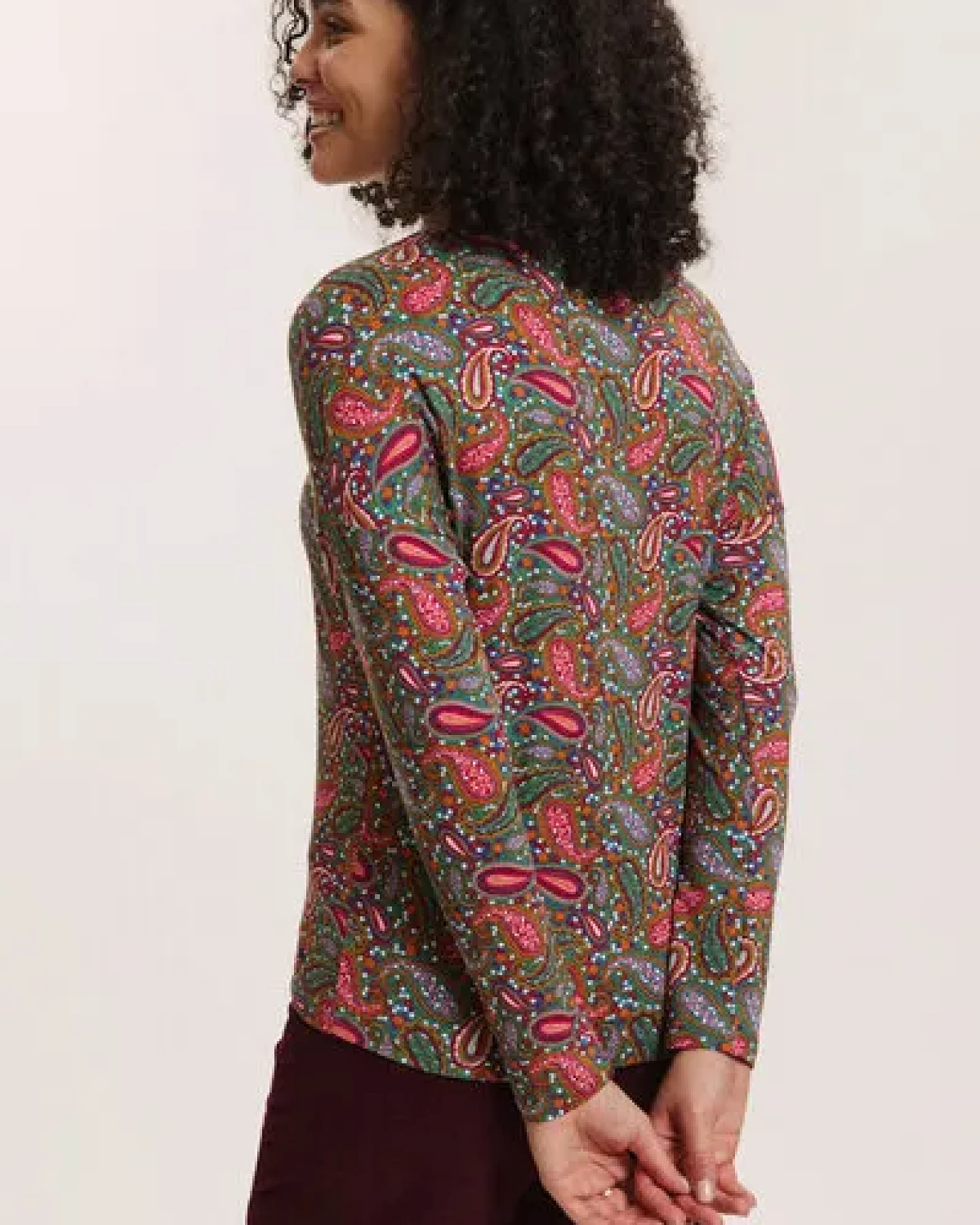 TRANQUILLO Basic-Shirt Felicee aus EcoVero Viskose – Ansicht 3