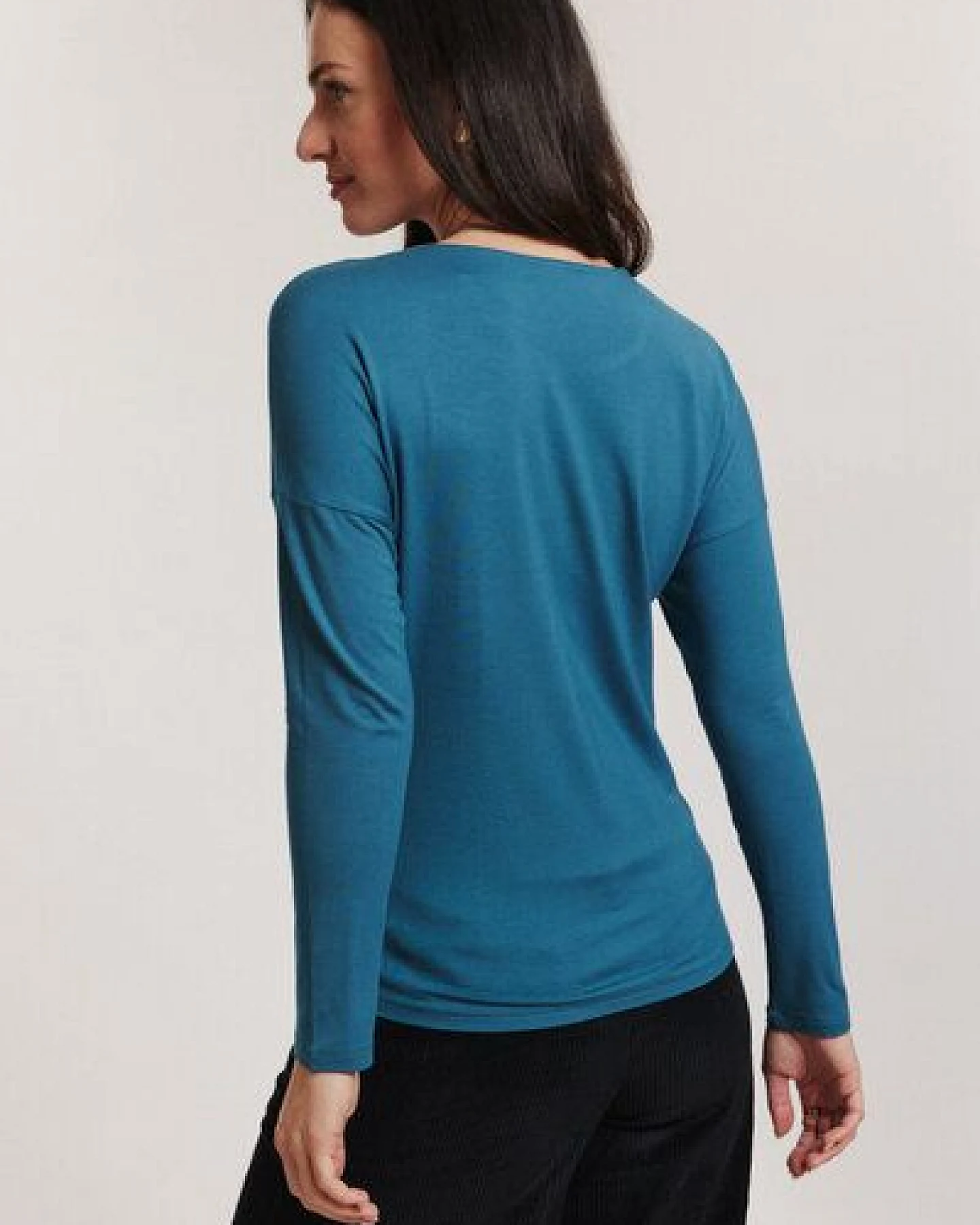 TRANQUILLO Basic-Shirt Felicee aus EcoVero Viskose – Ansicht 3