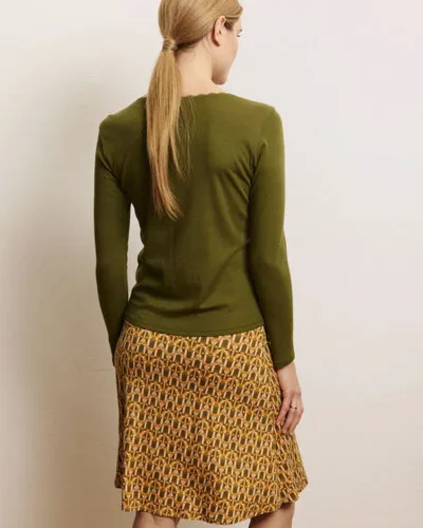 TRANQUILLO Longsleeve Noemiee aus Wolle-Baumwolle-Jersey – Ansicht 3