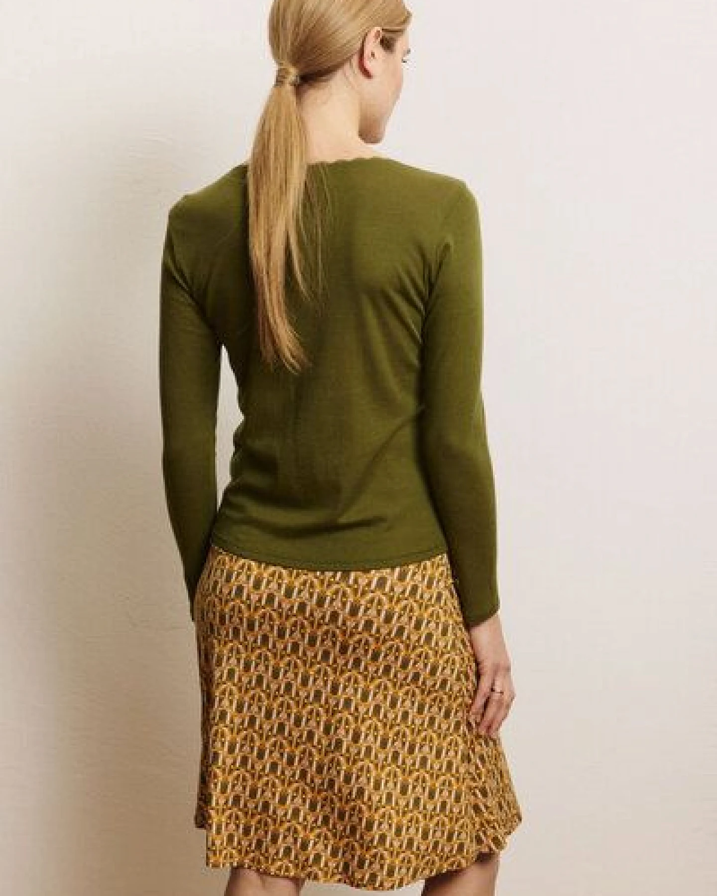 TRANQUILLO Longsleeve Noemiee aus Wolle-Baumwolle-Jersey – Ansicht 3