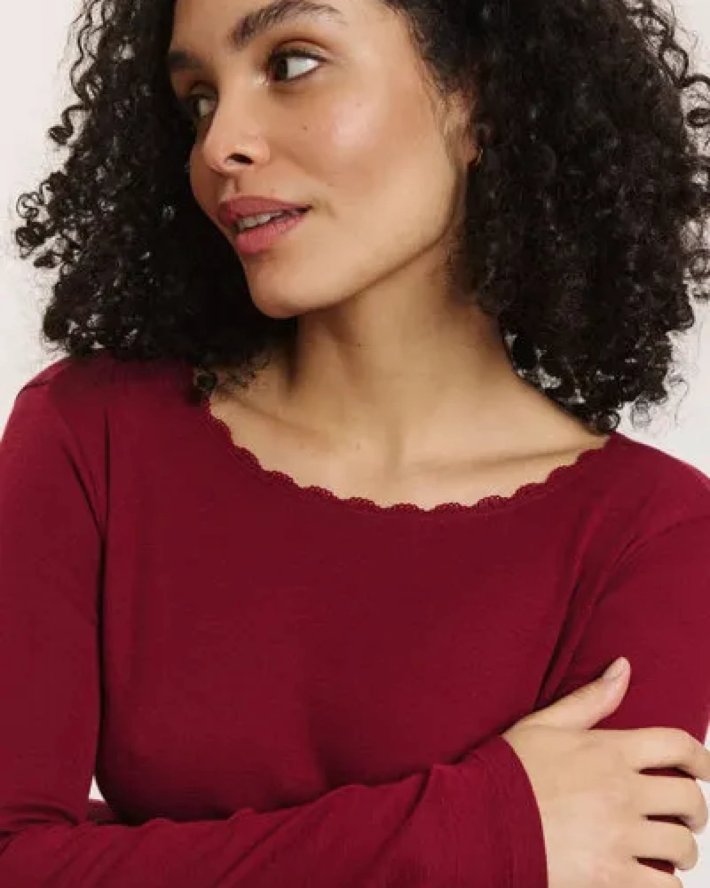TRANQUILLO Longsleeve Noemiee aus Wolle-Baumwolle-Jersey – Ansicht 3
