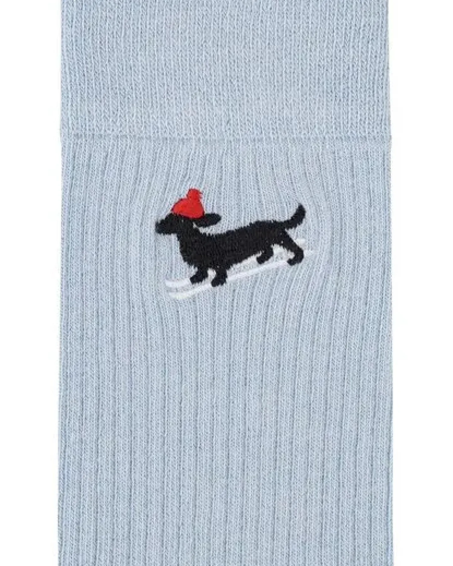 MELA Gerippte Socken Stickerei 1 Paar aus 100% Bio-Baumwolle – Ansicht 2
