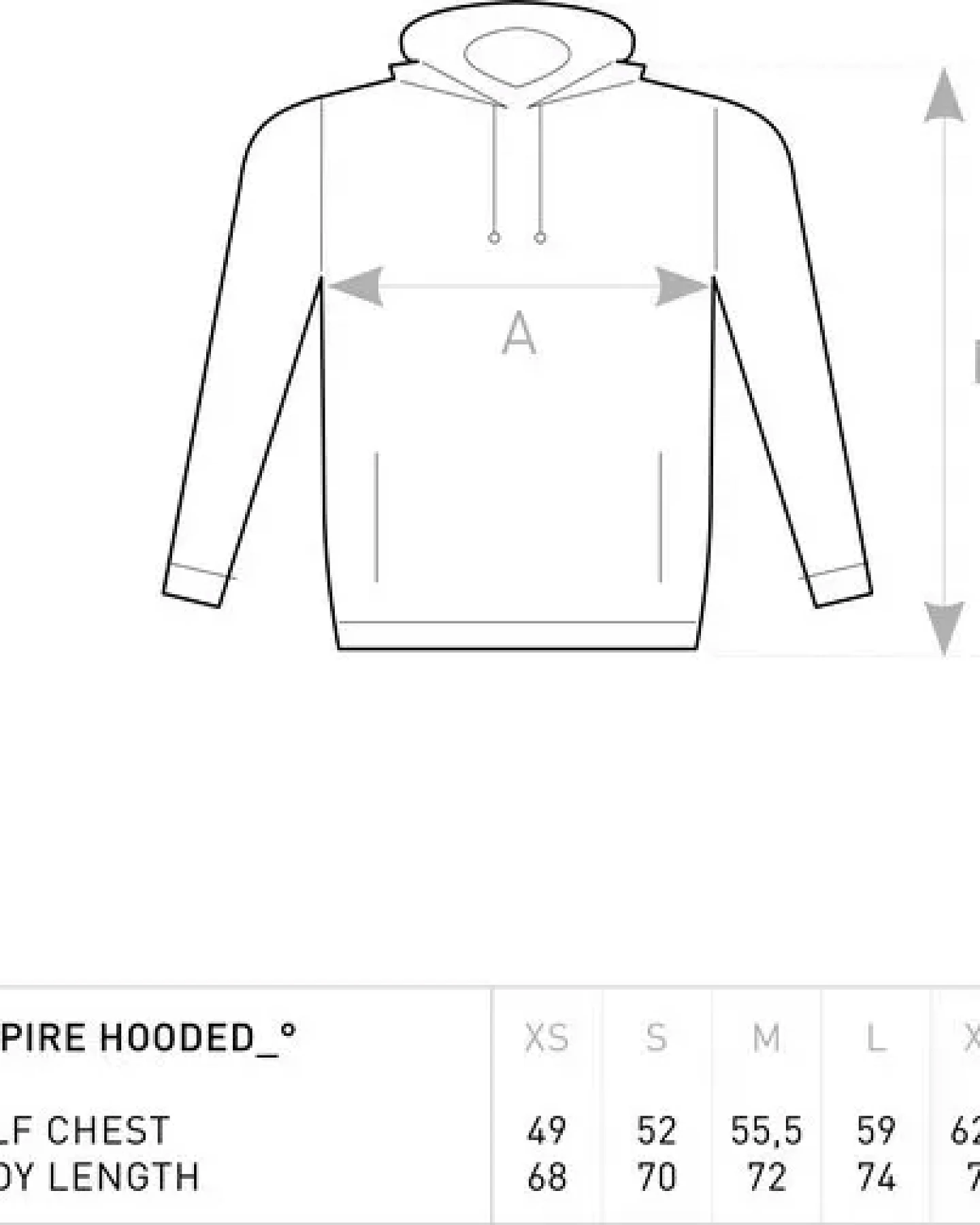B&C Collection Inspire Hooded Sweat mit Kapuze Hoodie Kapuzenpullover – Ansicht 3