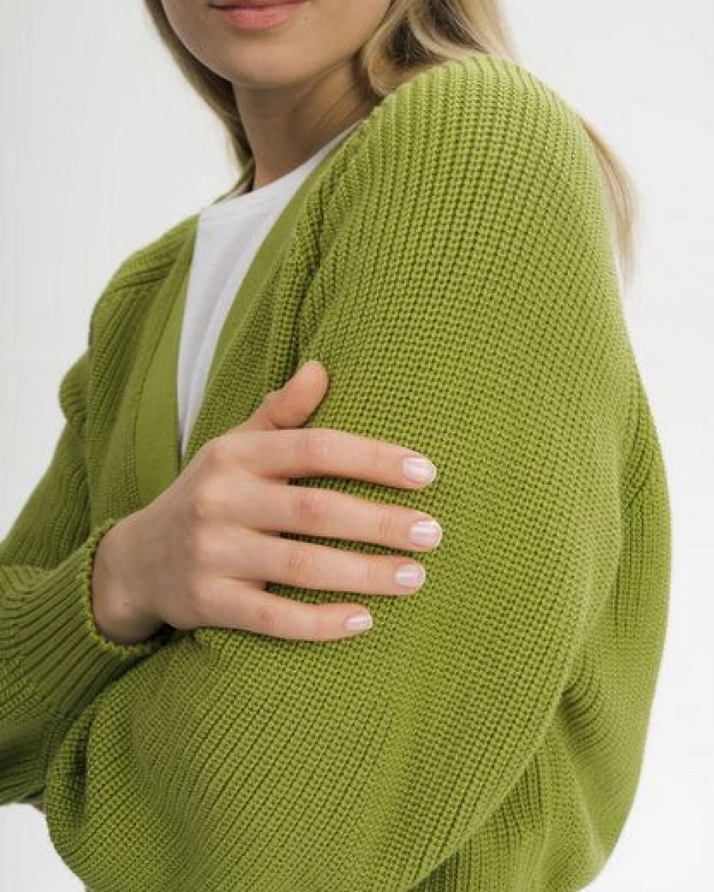MELA Rippstrick Cardigan Style BHUMA aus 100% Bio-Baumwolle – Ansicht 4