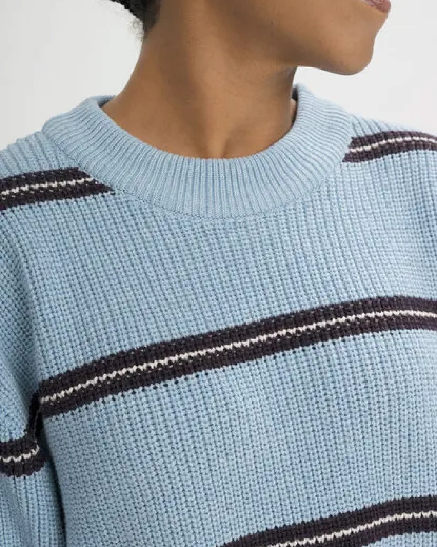 MELA Rippstrick Pullover Style ADAH STRIPES aus 100% Bio-Baumwolle – Ansicht 4