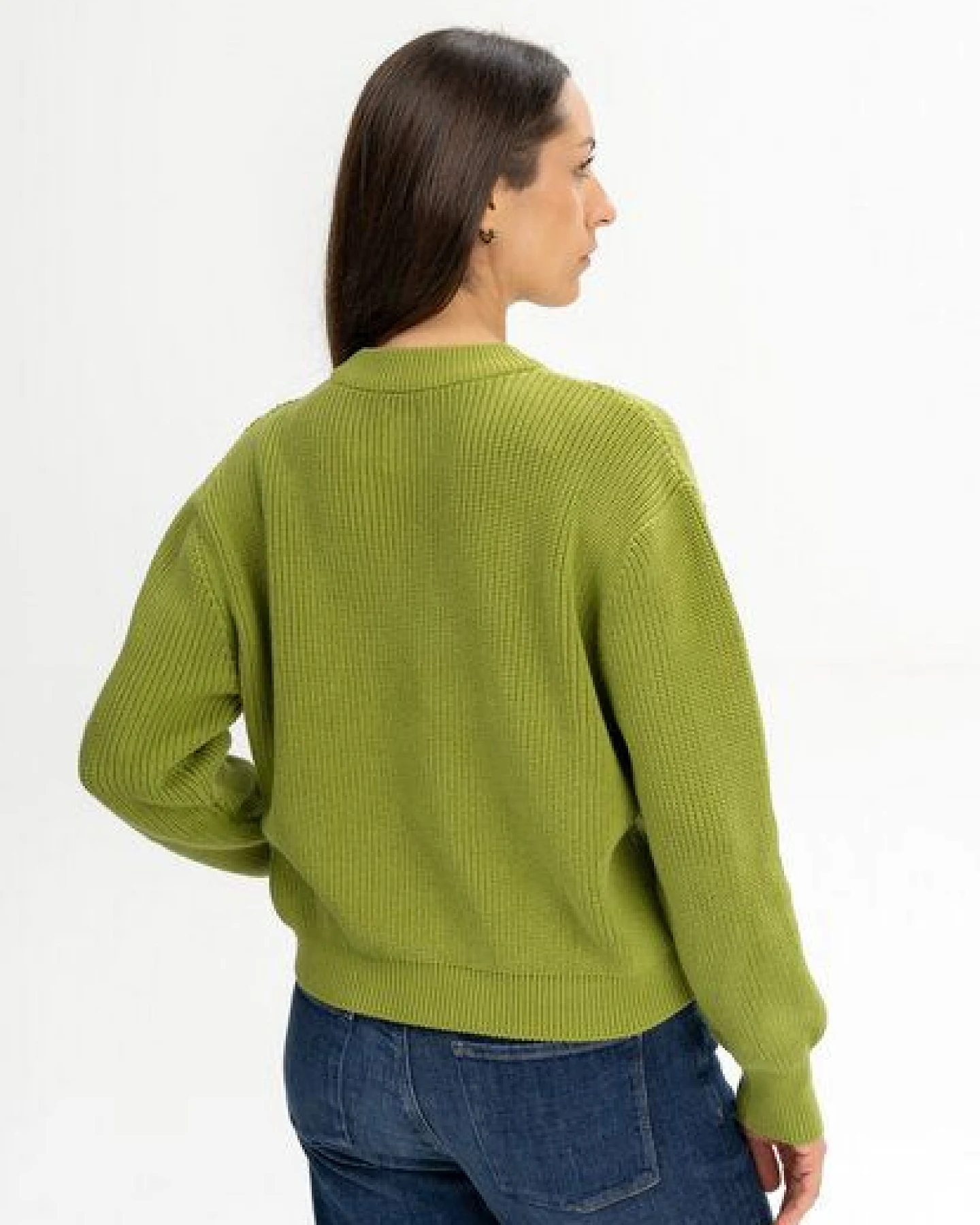 MELA Rippstrick Pullover Style ADAH aus 100% Bio-Baumwolle – Ansicht 2