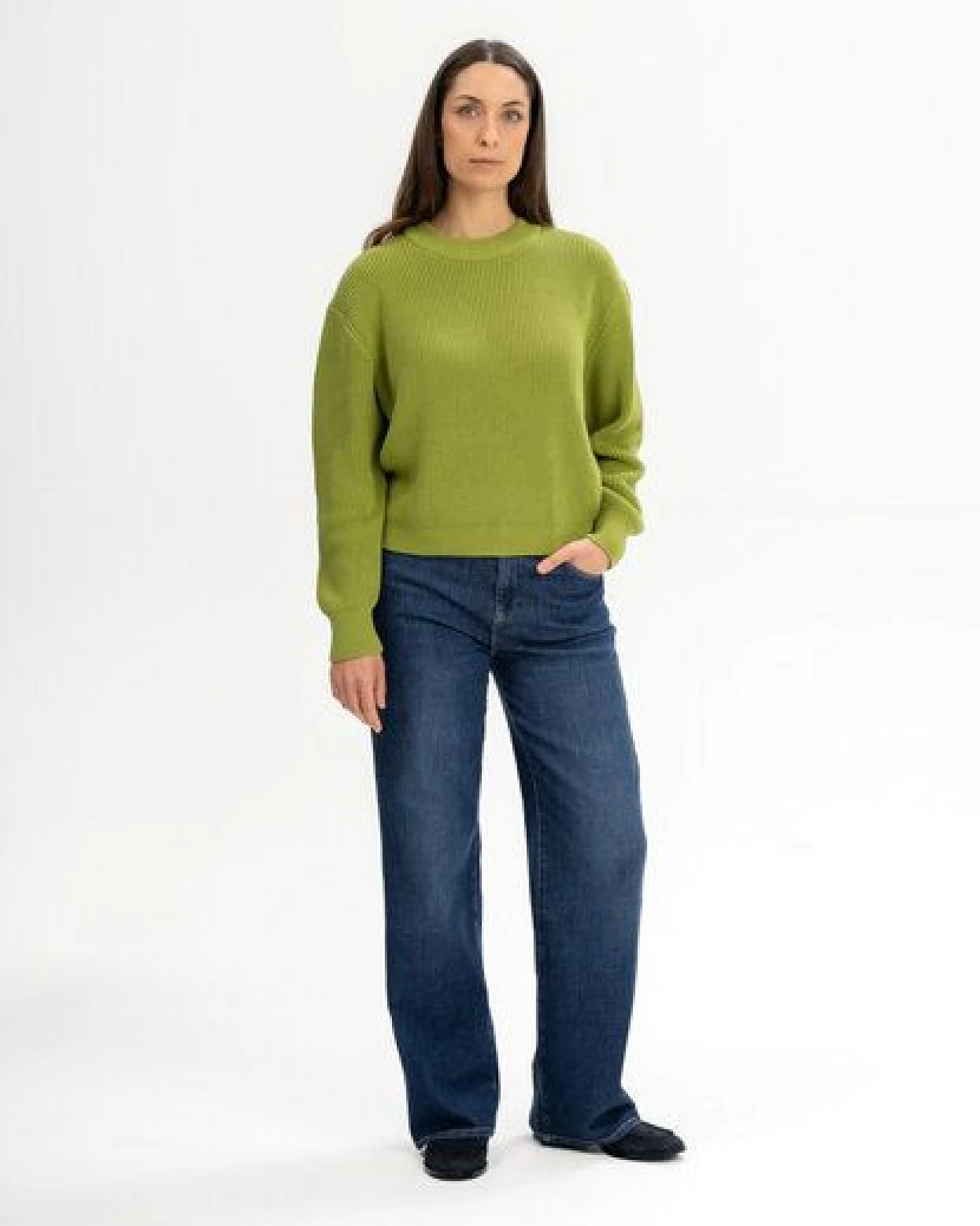 MELA Rippstrick Pullover Style ADAH aus 100% Bio-Baumwolle – Ansicht 3