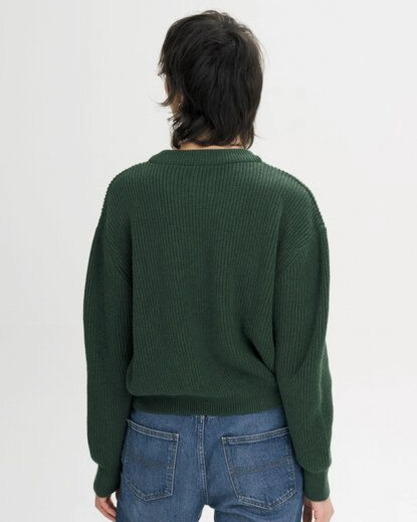 MELA Rippstrick Pullover Style ADAH aus 100% Bio-Baumwolle – Ansicht 2