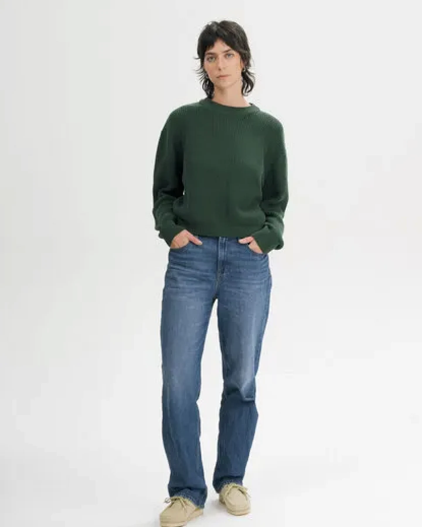 MELA Rippstrick Pullover Style ADAH aus 100% Bio-Baumwolle – Ansicht 3