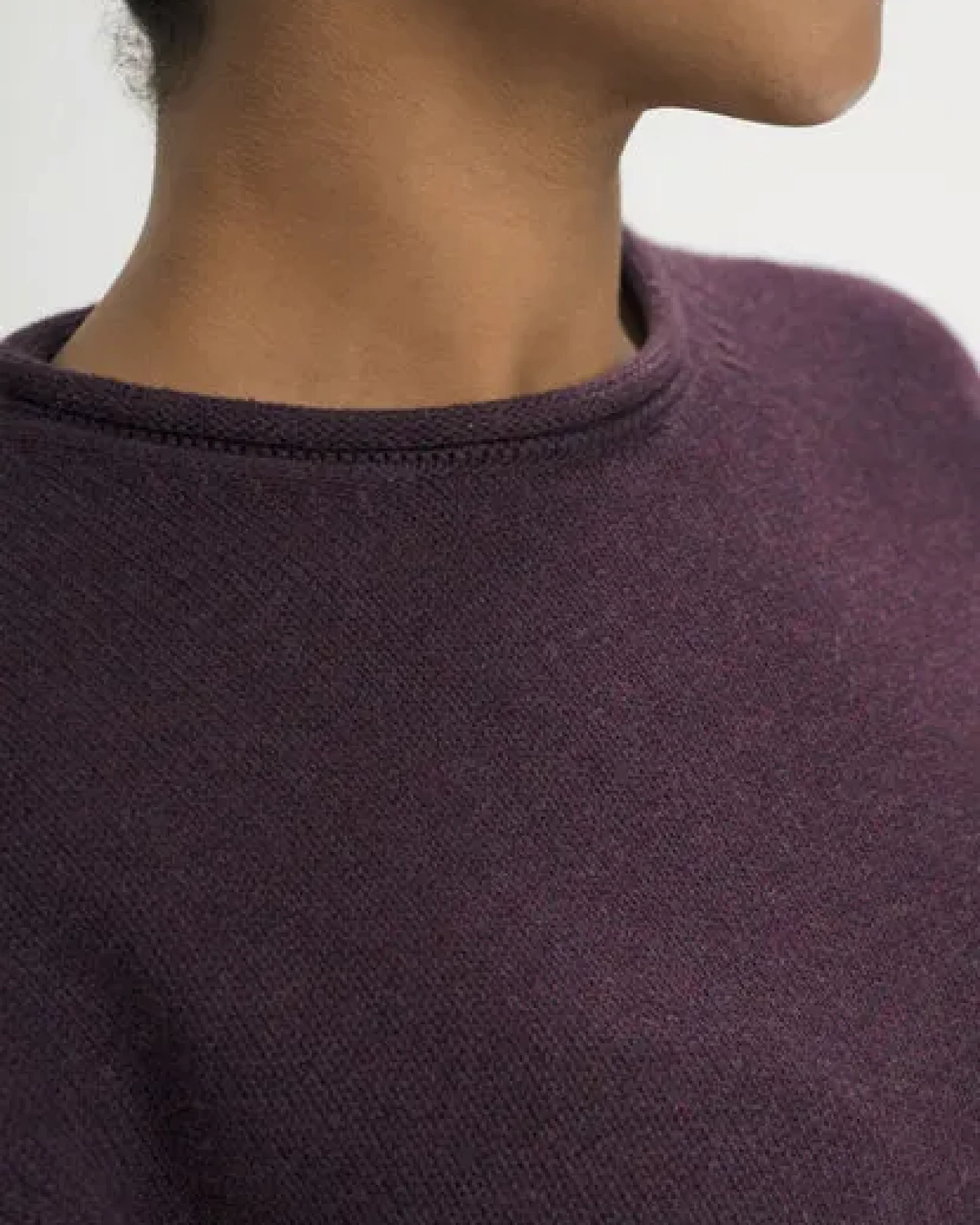 MELA Rollsaum Strickpullover Style GEETHA aus 100% Bio-Baumwolle – Ansicht 4
