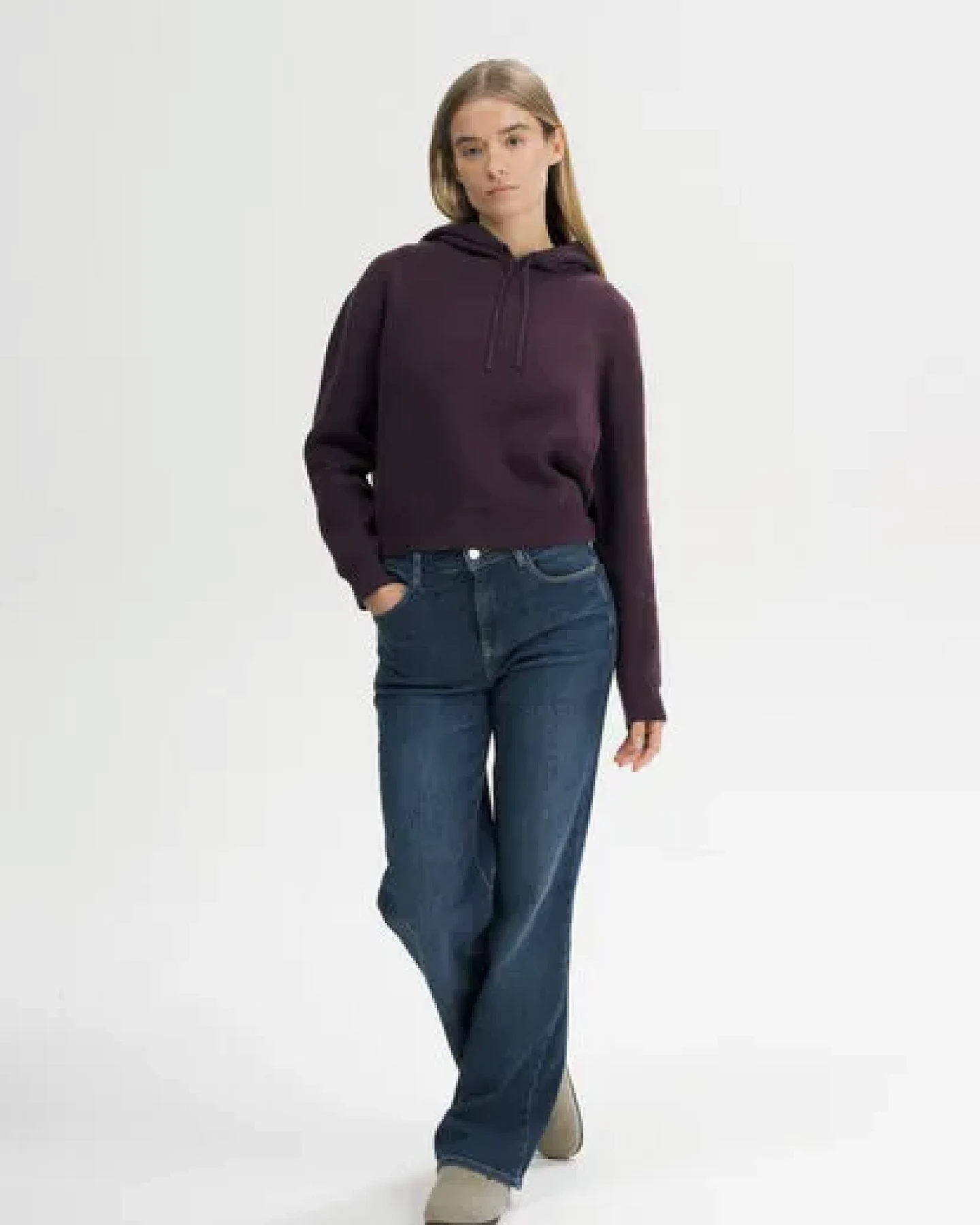 MELA Strick Kapuzenpullover Style JANISHA aus 100% Bio-Baumwolle – Ansicht 3