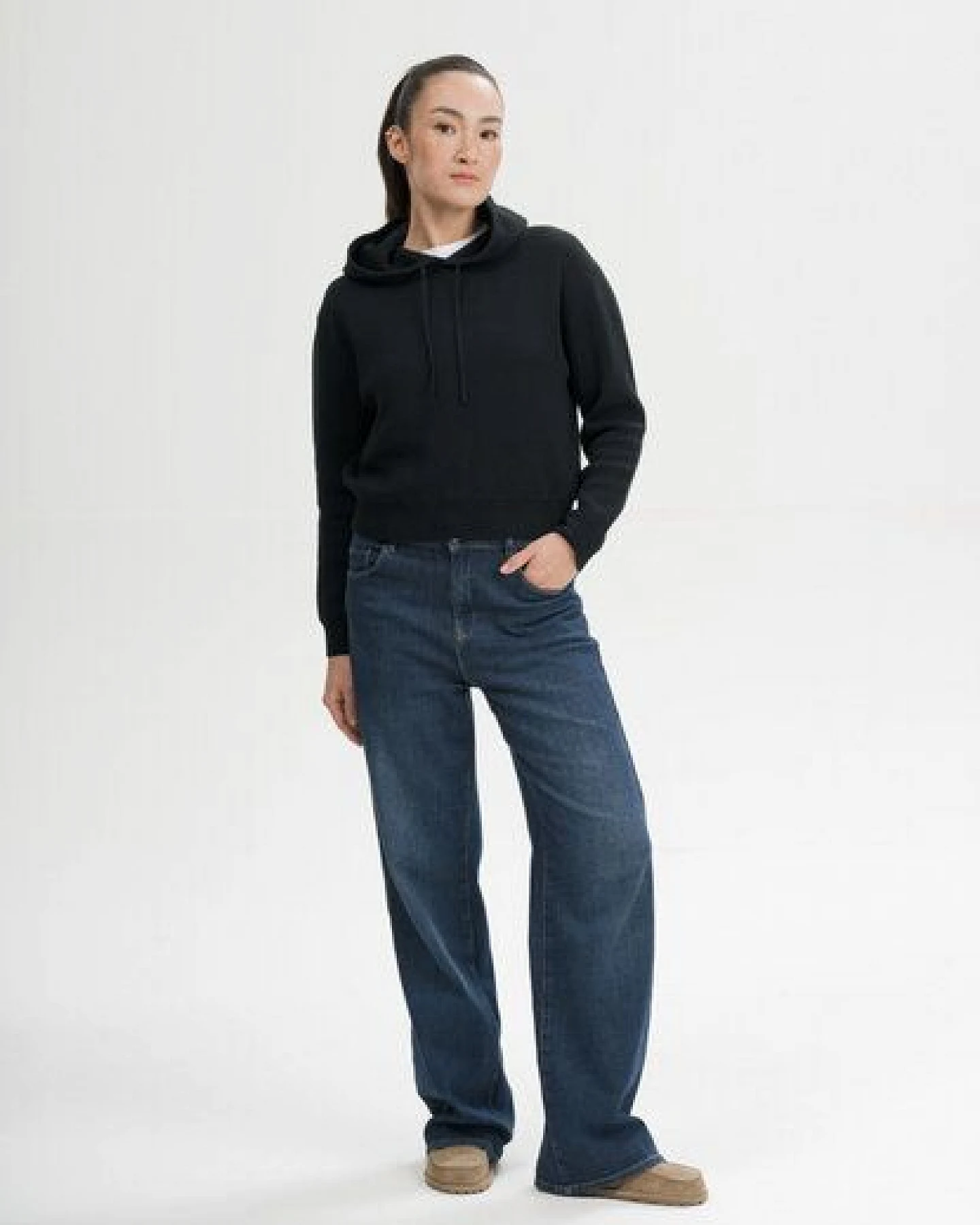 MELA Strick Kapuzenpullover Style JANISHA aus 100% Bio-Baumwolle – Ansicht 3