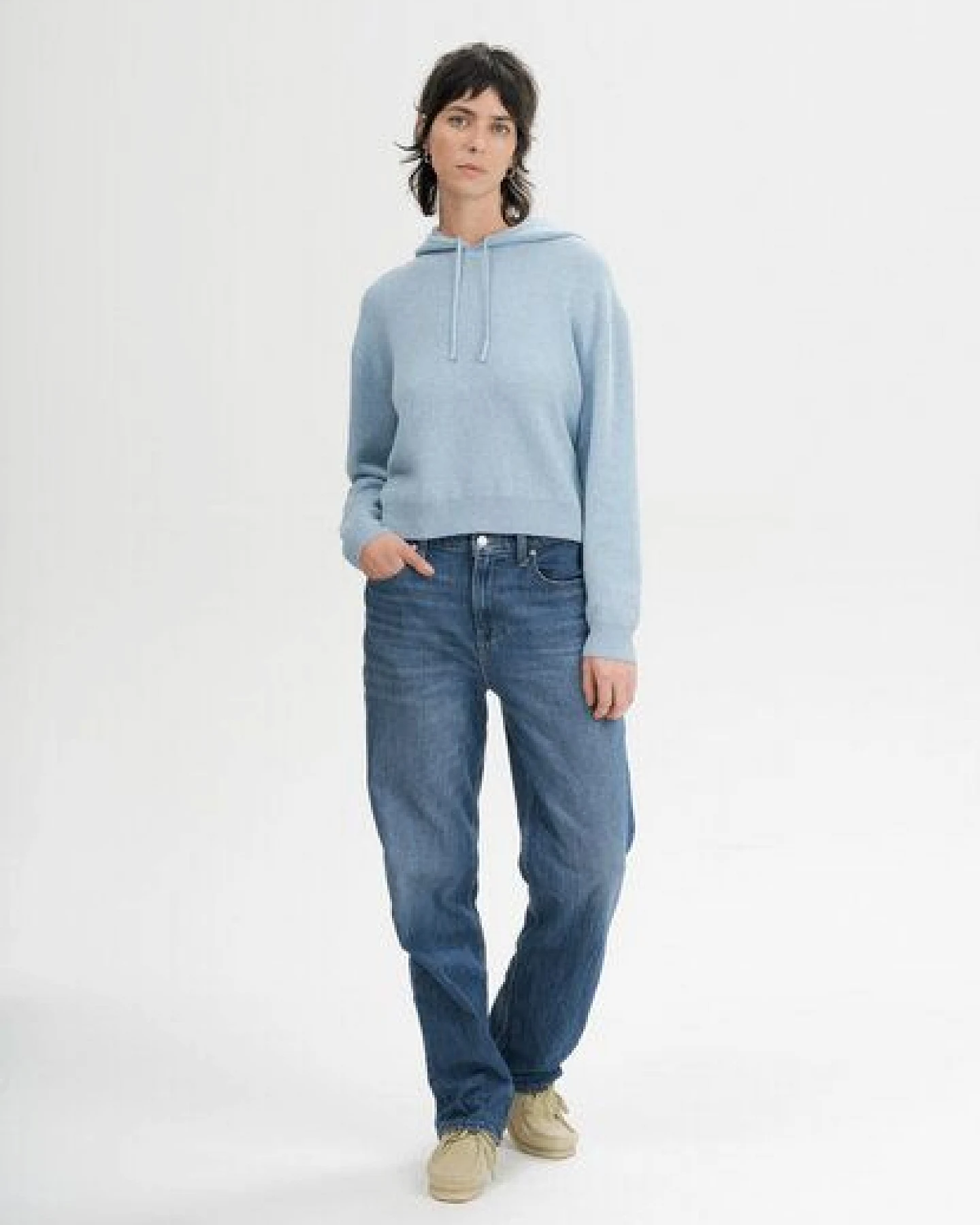 MELA Strick Kapuzenpullover Style JANISHA aus 100% Bio-Baumwolle – Ansicht 4