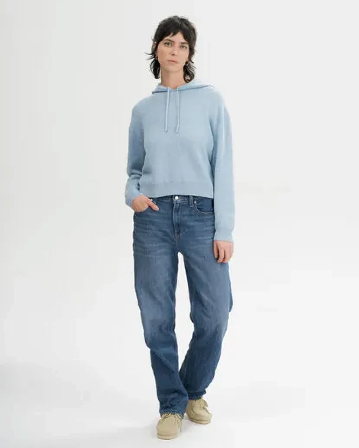 MELA Strick Kapuzenpullover Style JANISHA aus 100% Bio-Baumwolle – Ansicht 4