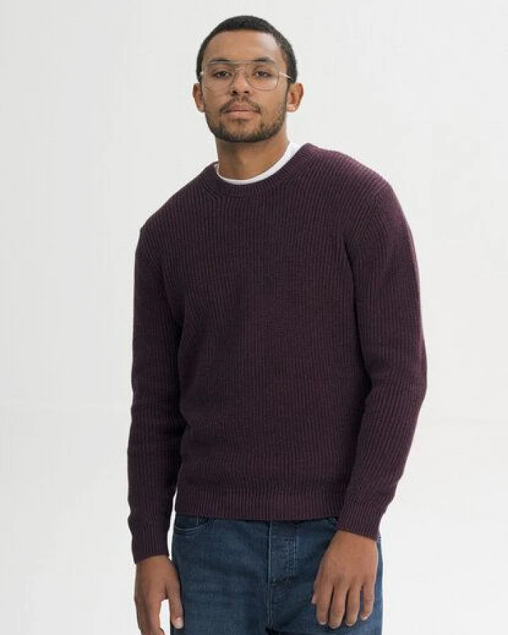 Produktseite: MELA Strickpullover Style RAVI aus 100% Bio-Baumwolle