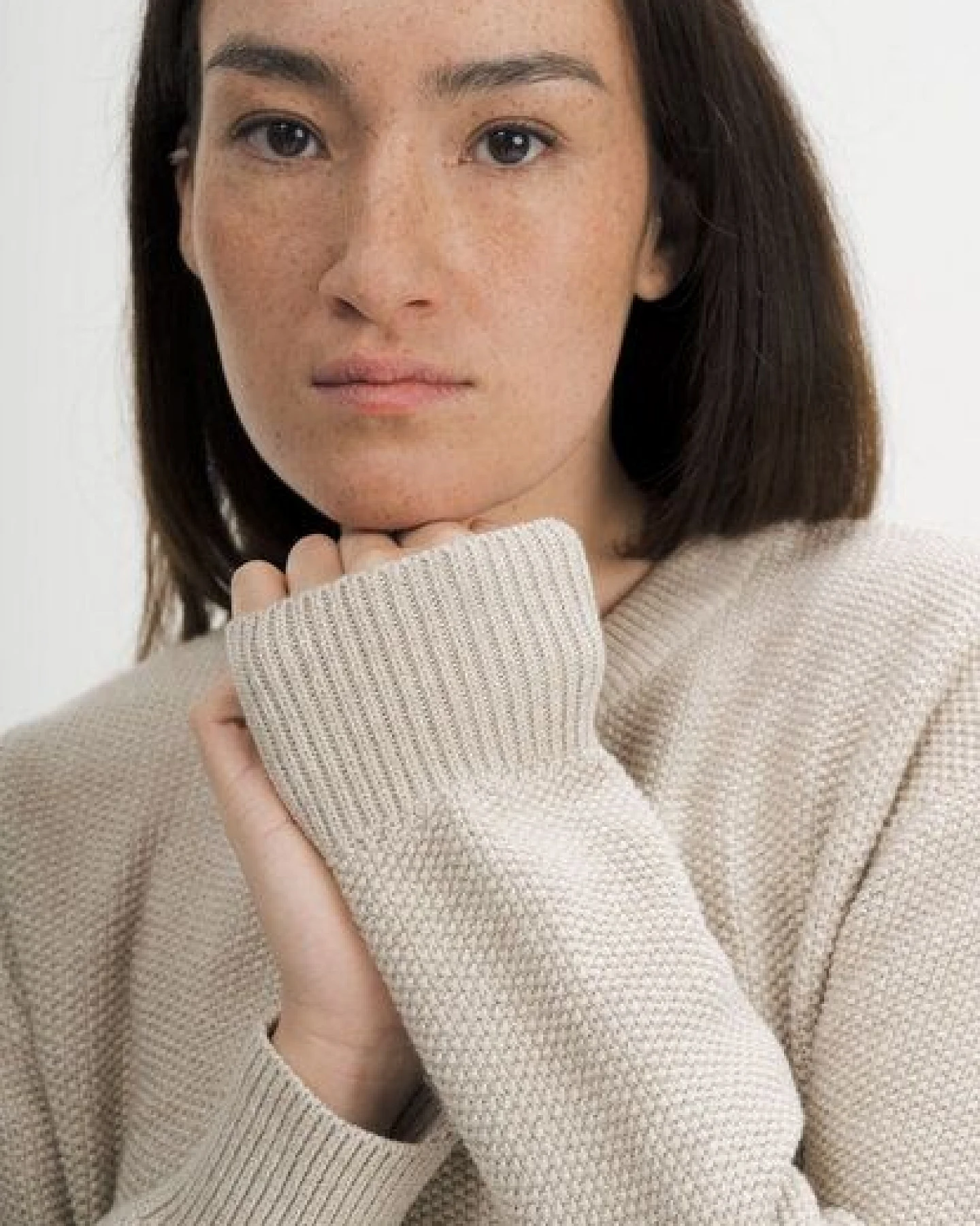 MELA Strukturierter Strickpullover Style SURIYA aus 100% Bio-Baumwolle – Ansicht 4