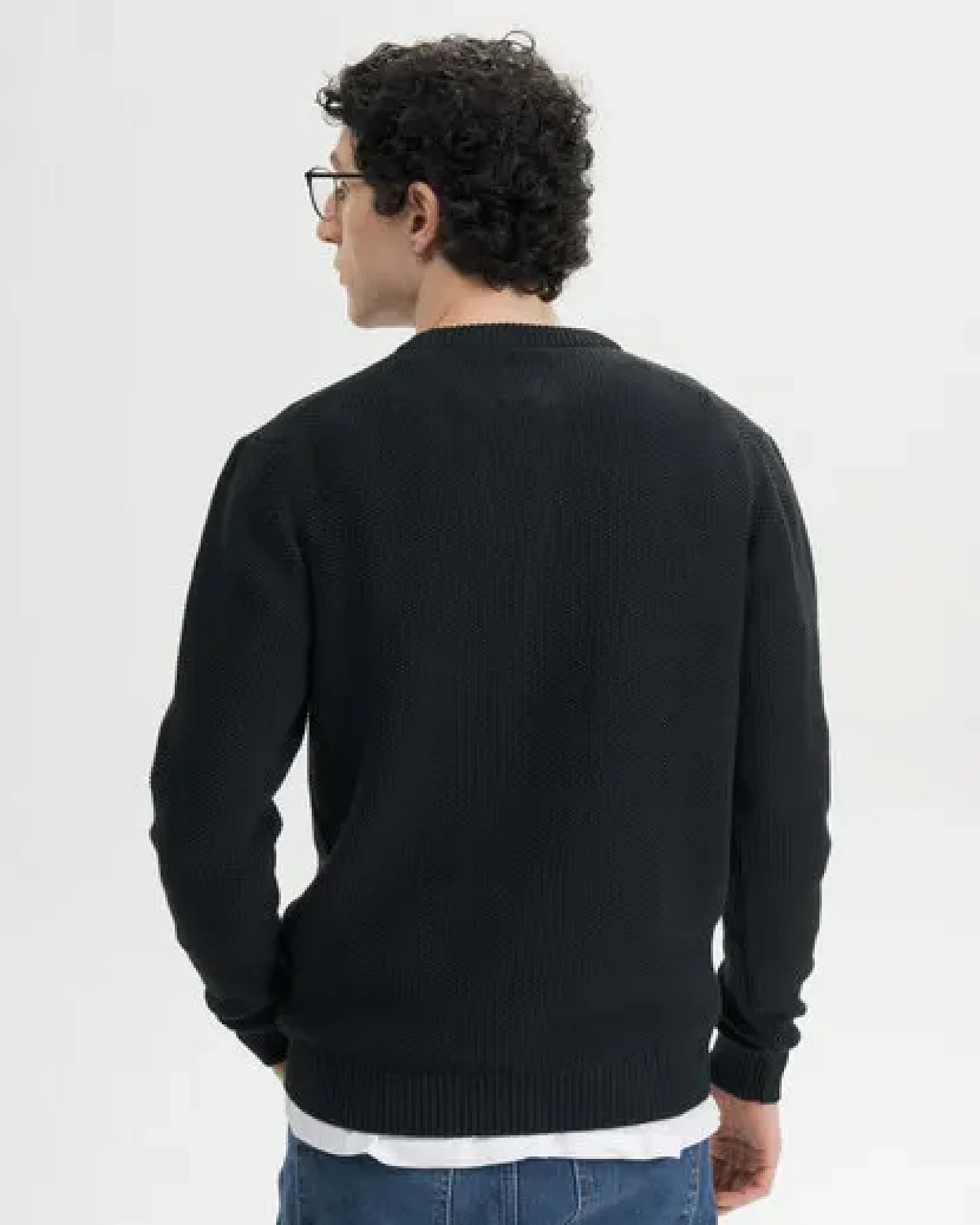 MELA Strukturierter Strickpullover Style VAREEN aus 100% Bio-Baumwolle – Ansicht 2