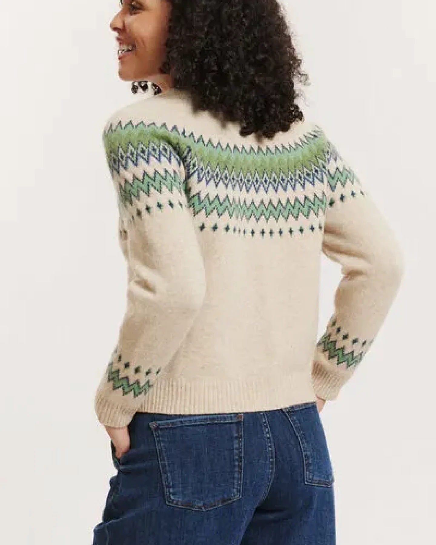 TRANQUILLO Cardigan Leonaa aus Lammwolle – Ansicht 2