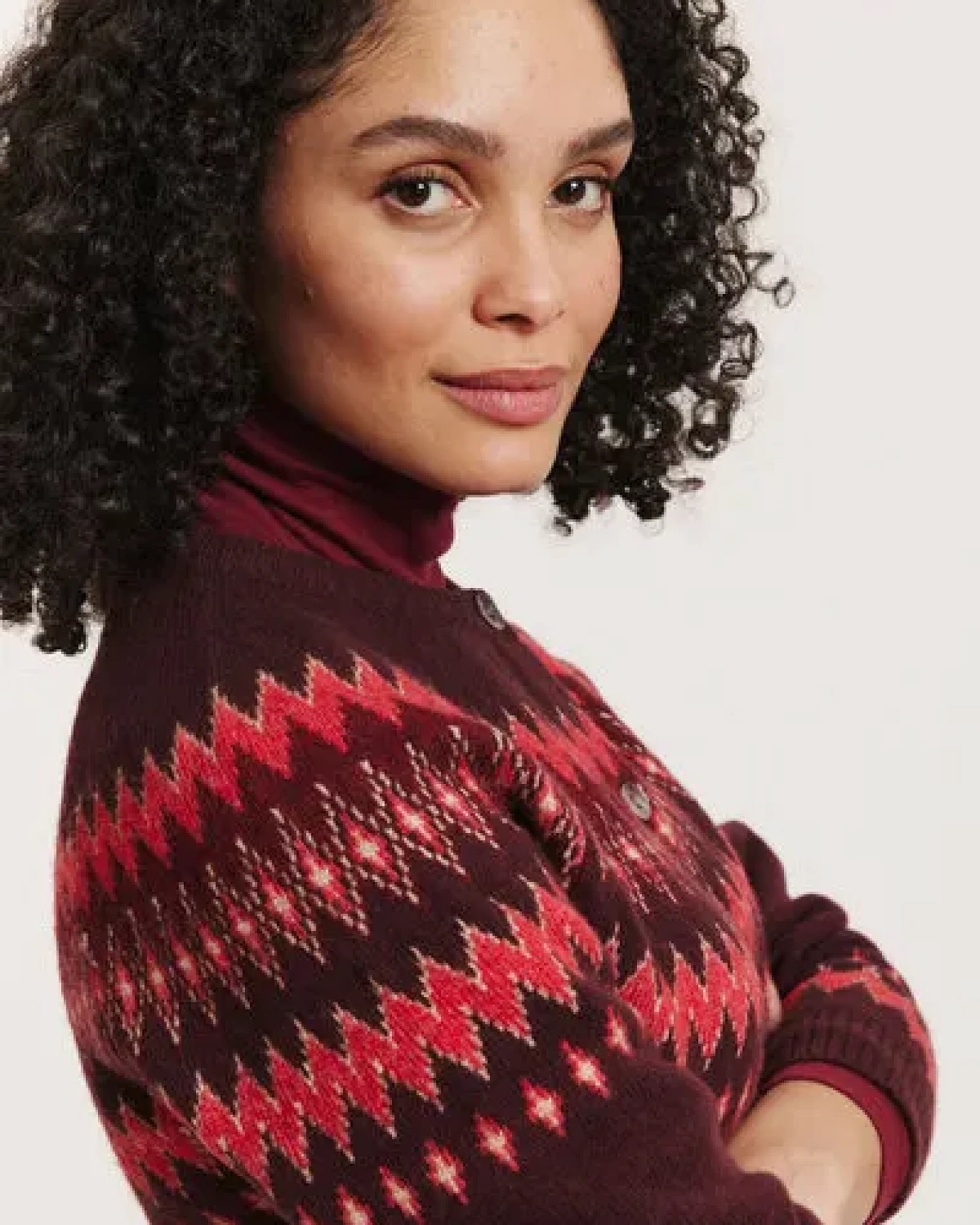 TRANQUILLO Cardigan Leonaa aus Lammwolle – Ansicht 3